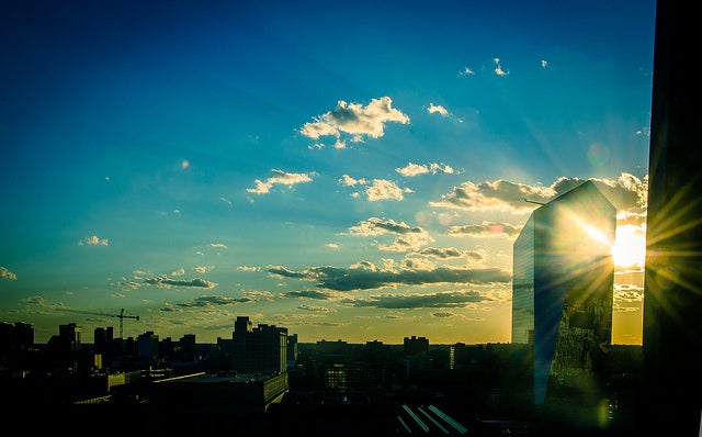 View from Downtown to West Philly & the Cira Centre at Sunset | Theresa Stigale, Eyes on the Street Flickr group