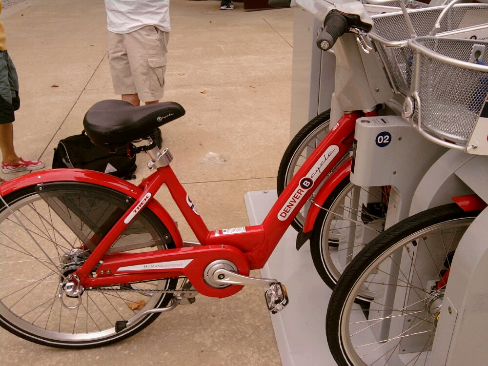 A bike share bike like Denver has