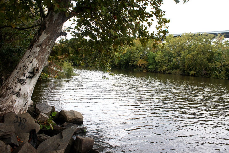 Frankford Creek empties into the Delaware River