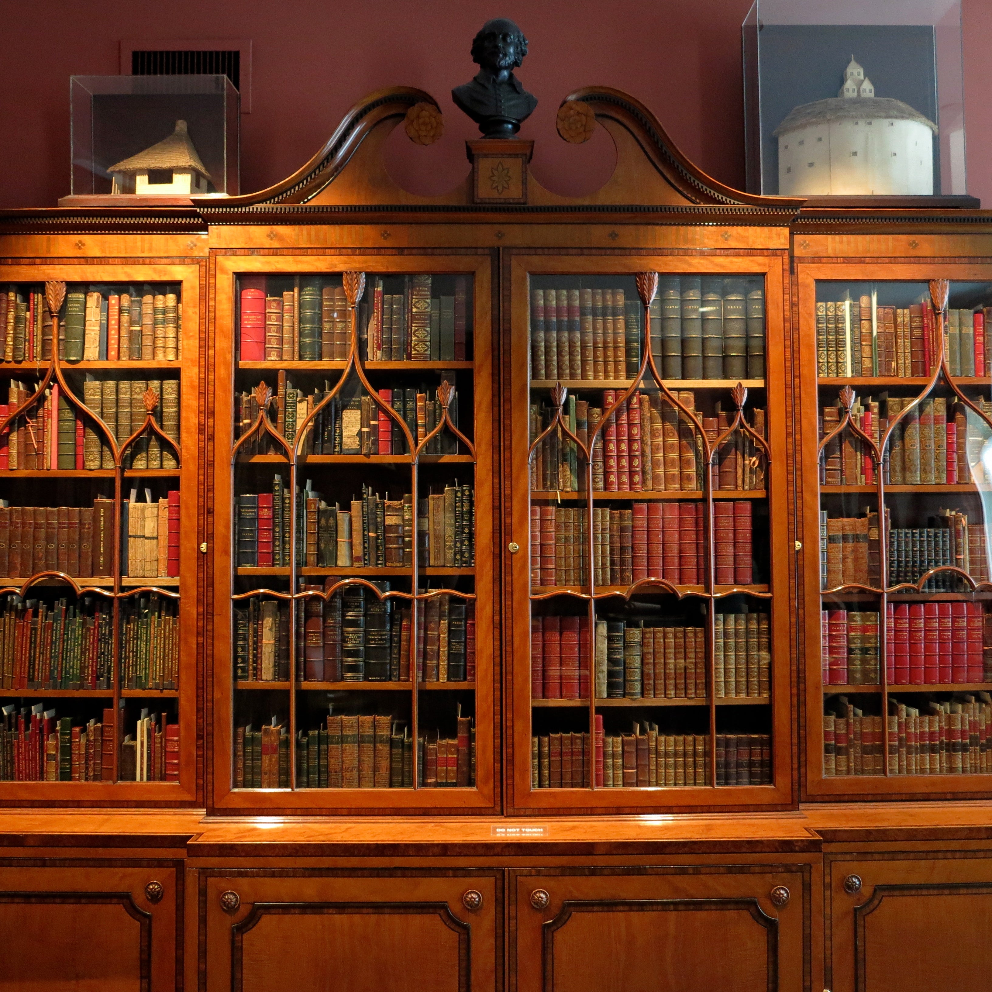 Inside the Rosenbach library.