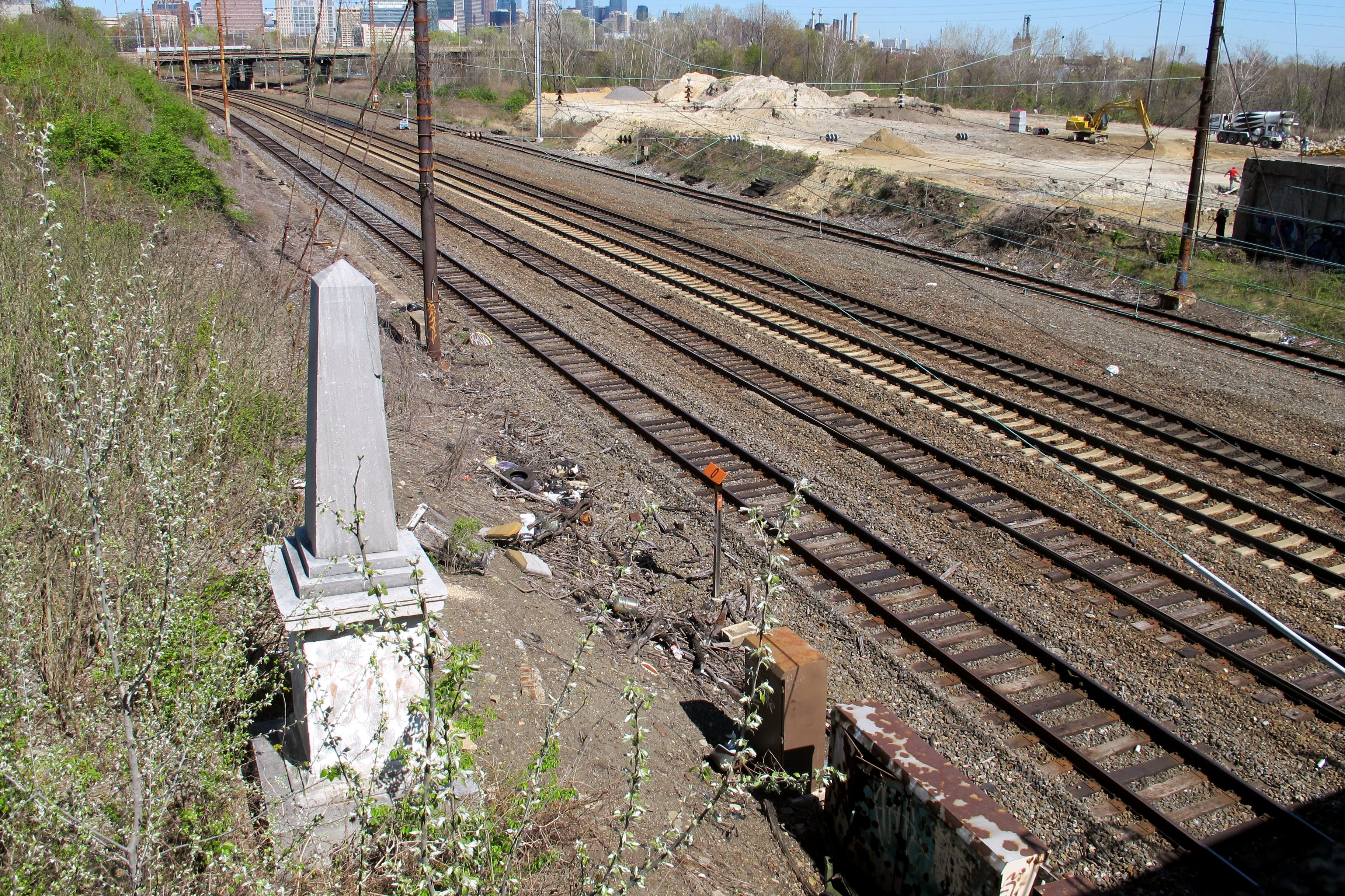 Newkirk Viaduct Monument. April, 2012.