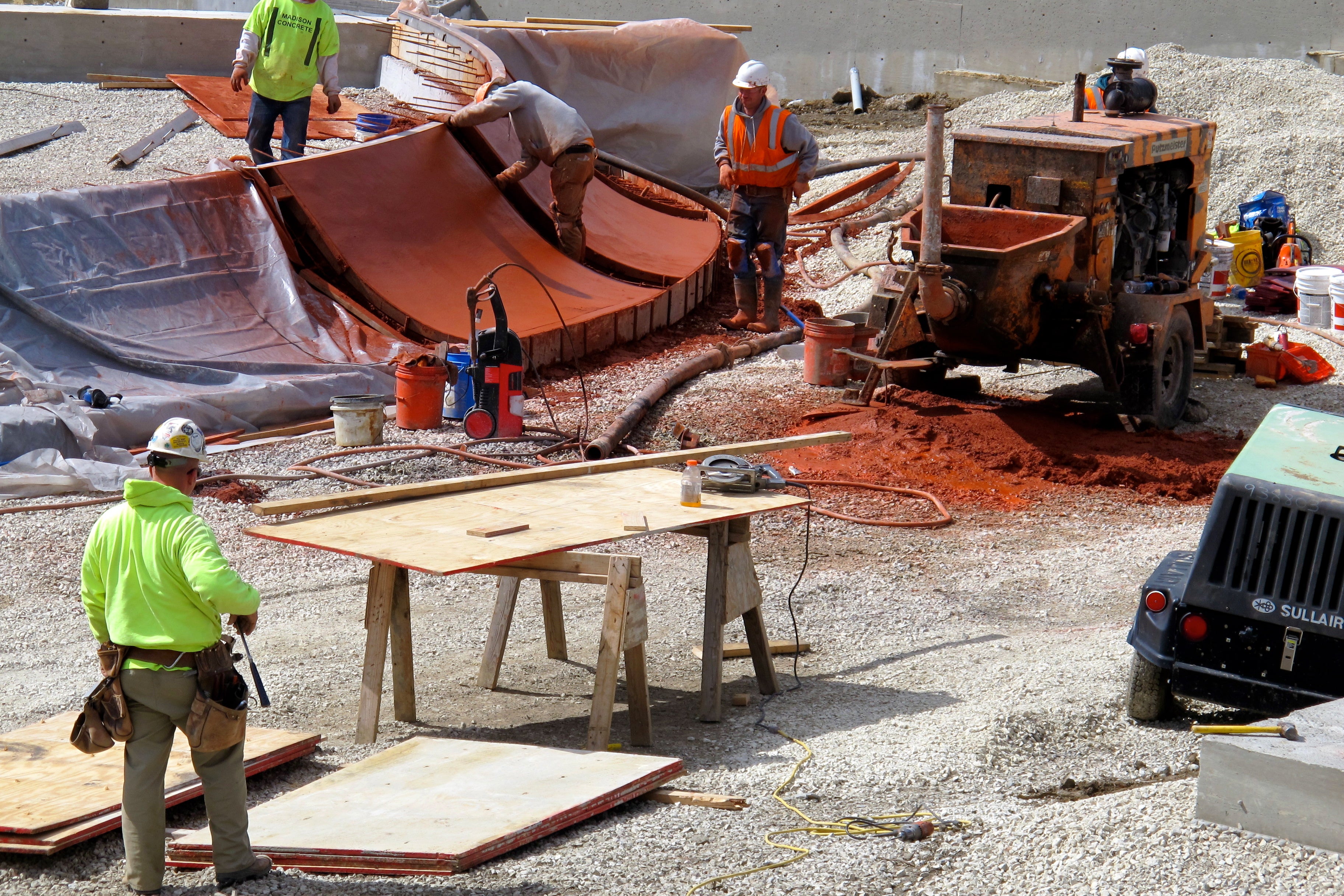 Paine Park under construction (file).