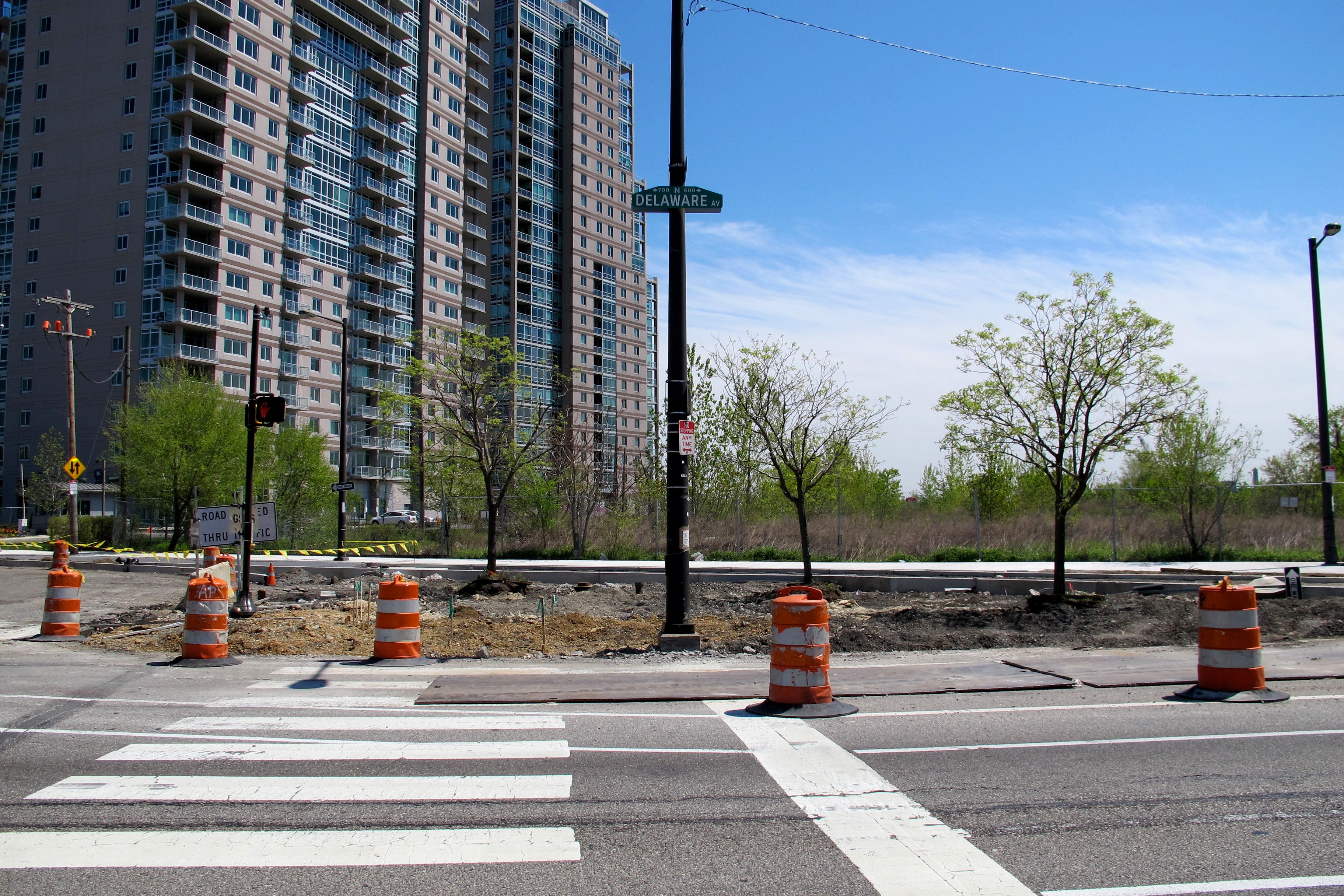 Penn Street Trail at Delaware and Penn Streets