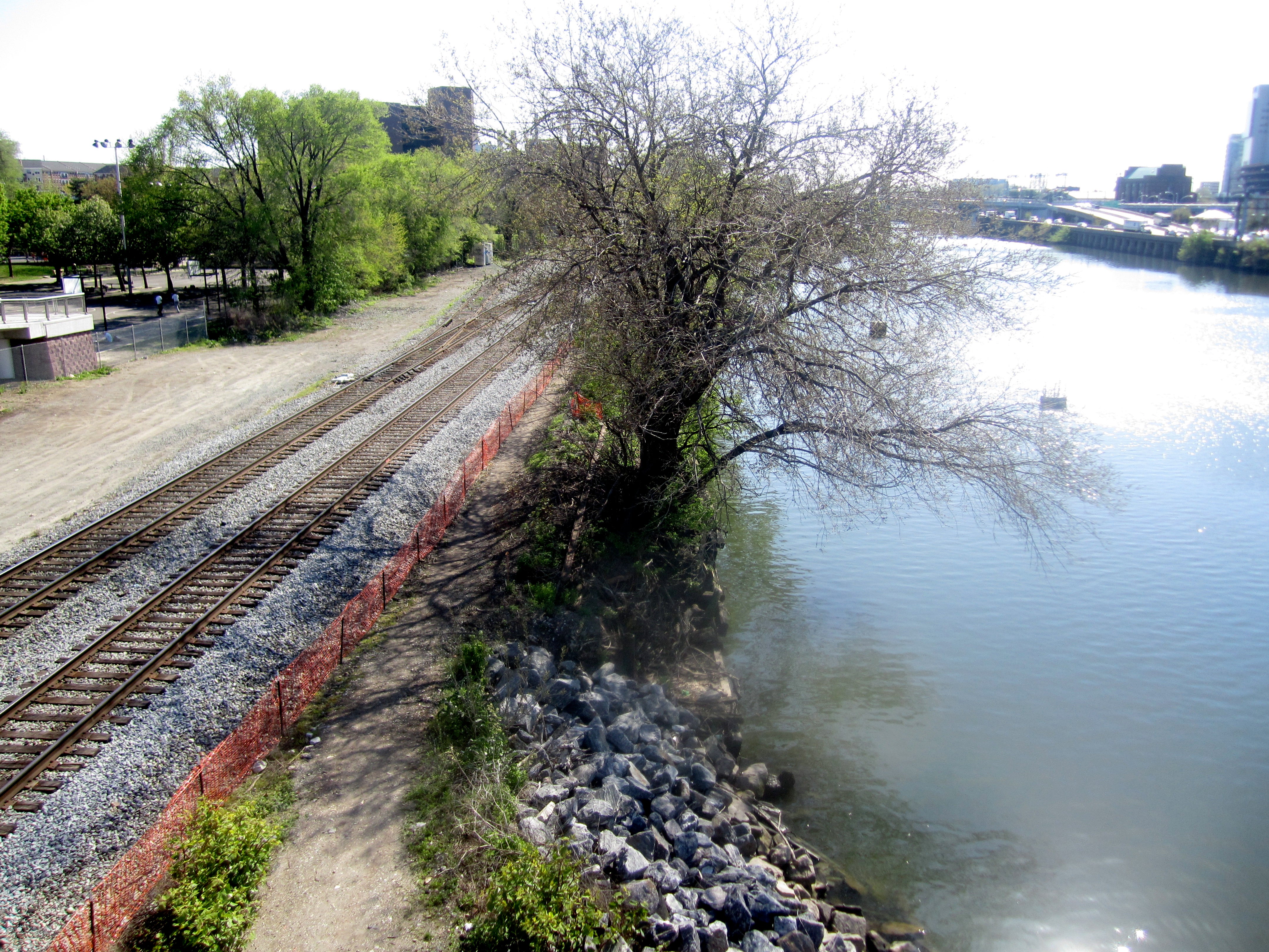 PhillyFreightFinder maps freight features in seven main categories, including railways and waterways