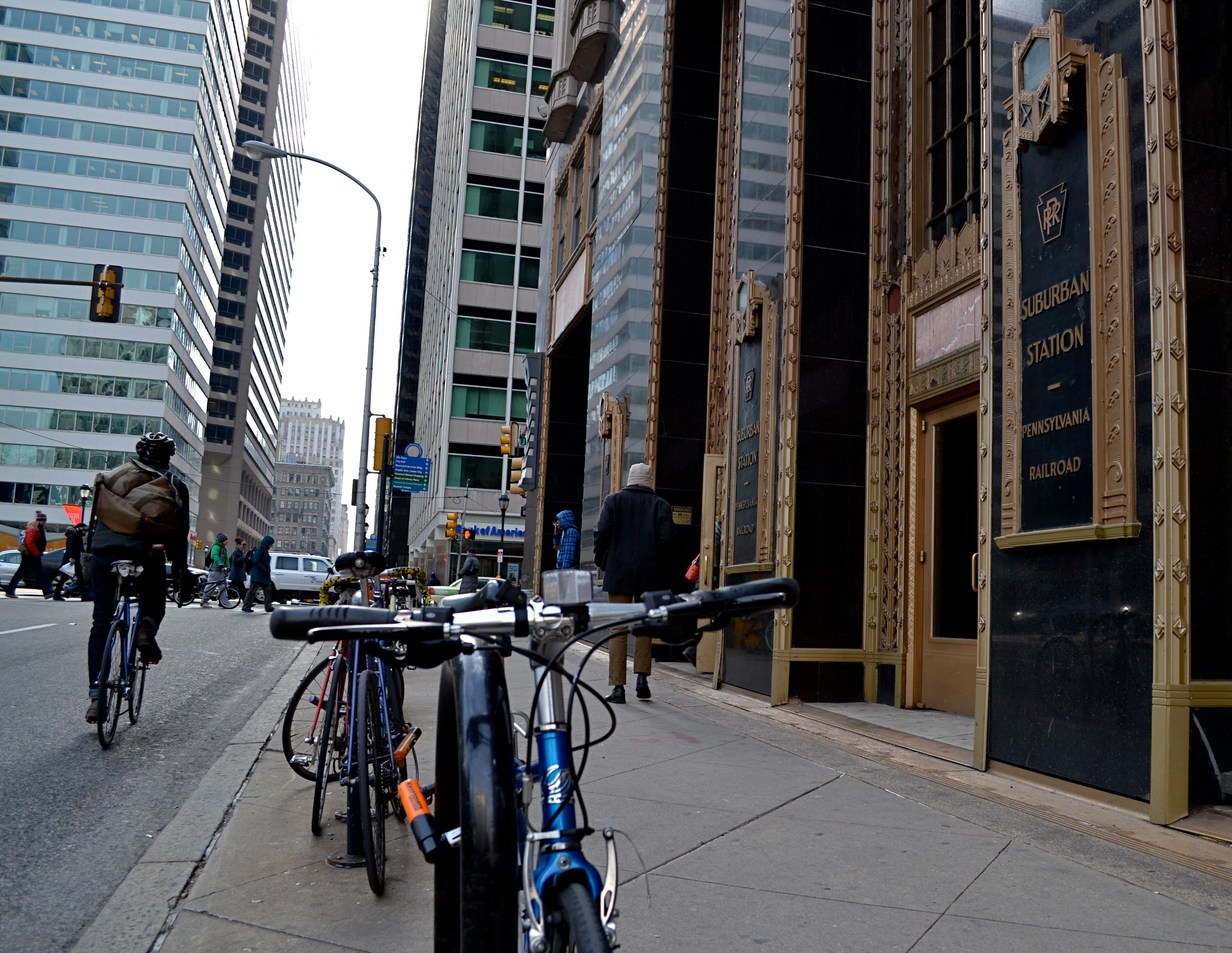 suburban station bike parking