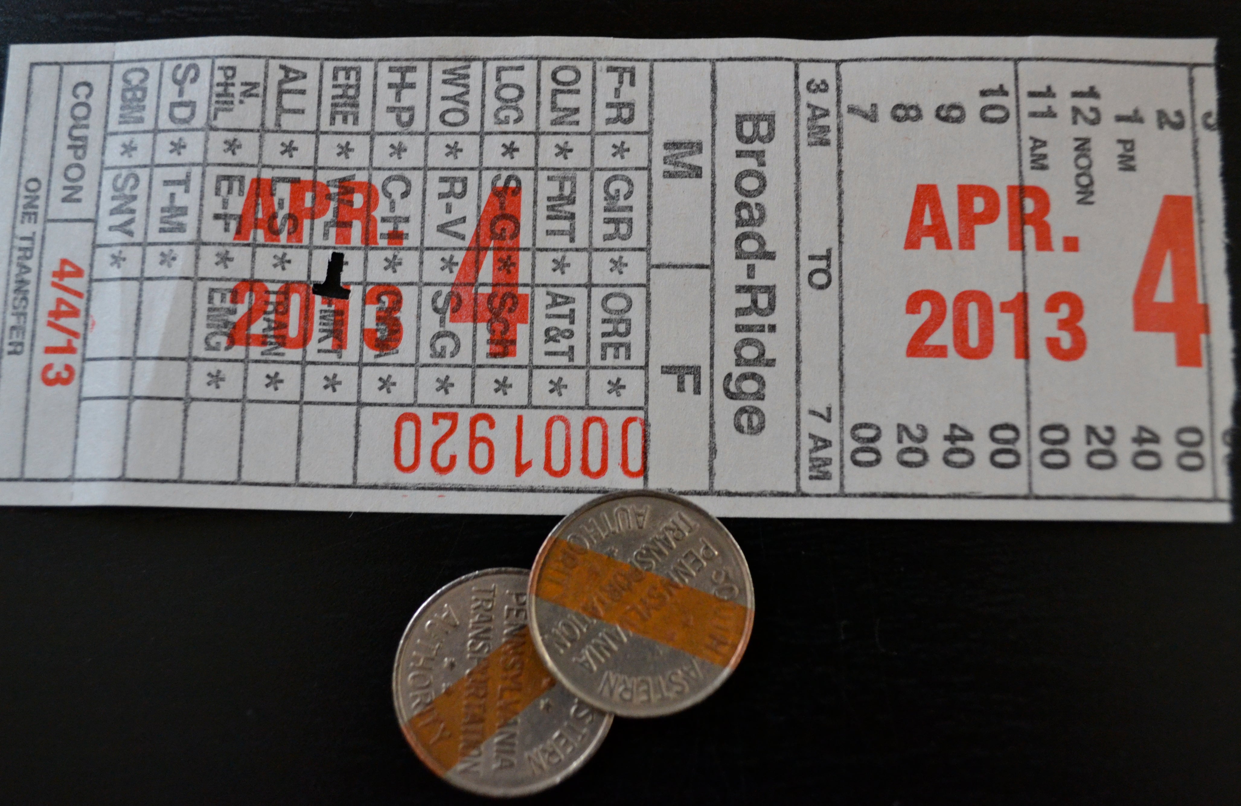 SEPTA is working to phase out tokens and paper transfers by mid 2014