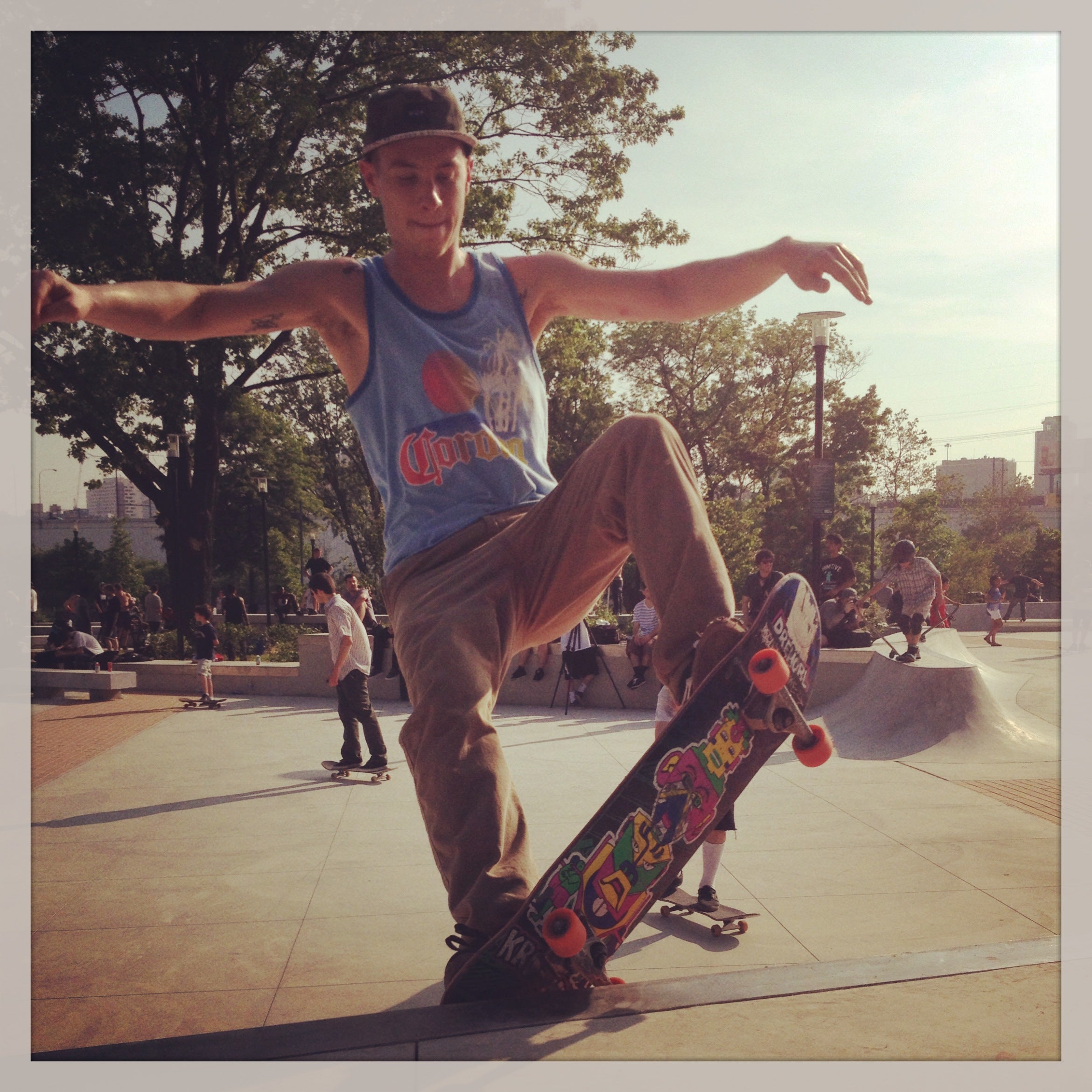 Skating in Paine's Park