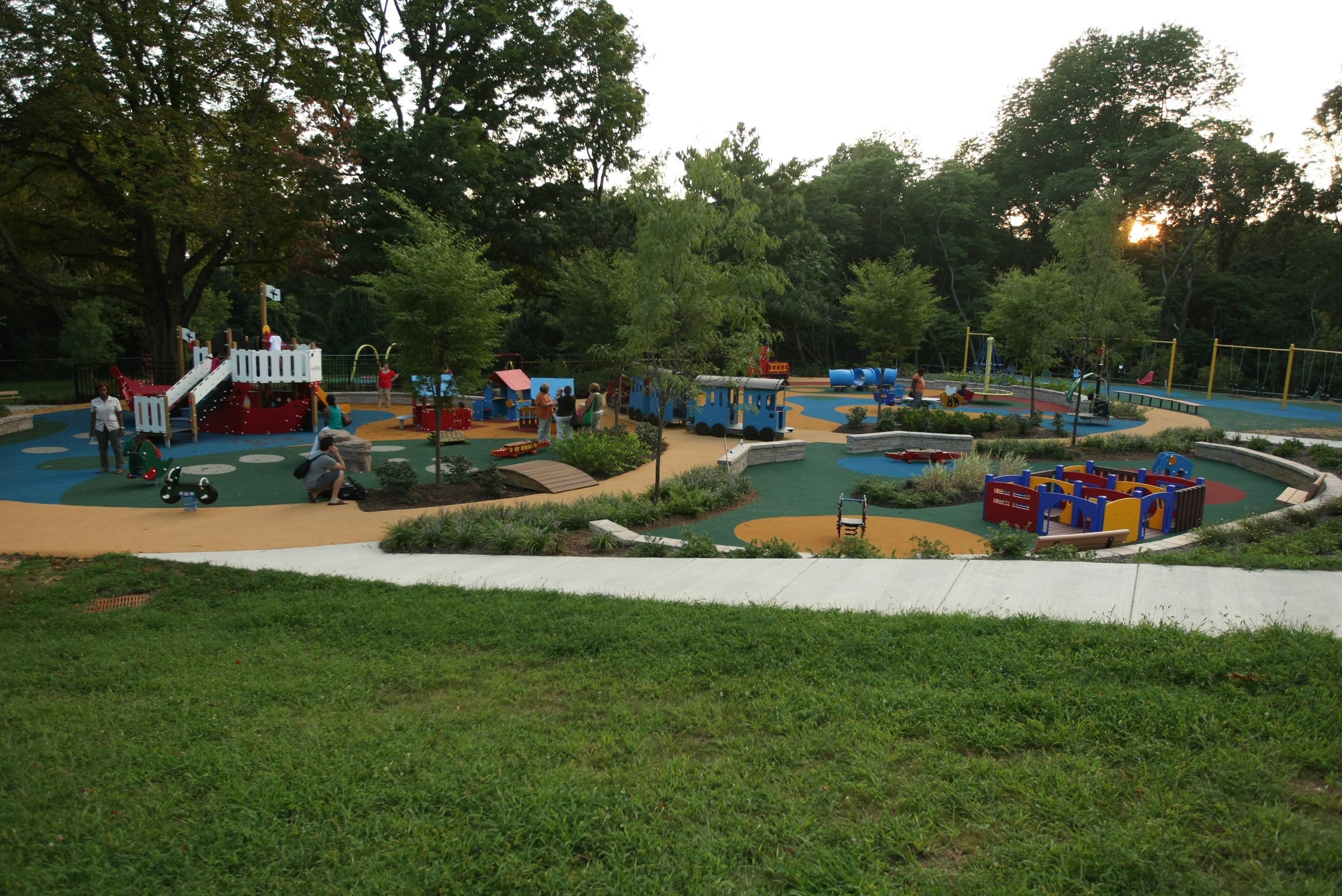 Smith Playground sits on 6.5 acres in East Fairmount Park, Photo courtesy of Smith Memorial Playground