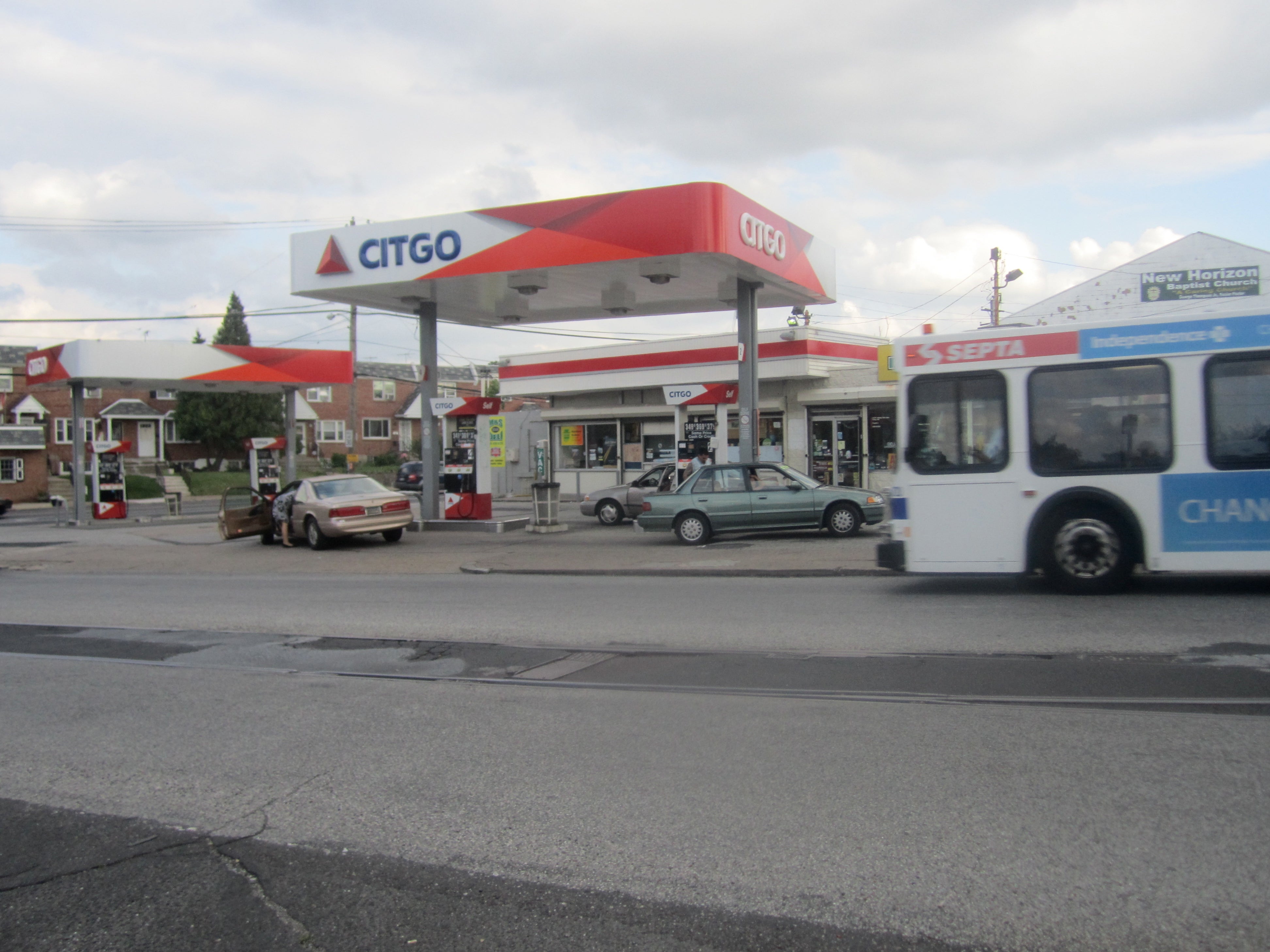 The project will reduce access and confusion at the Citgo station on Olney Ave.