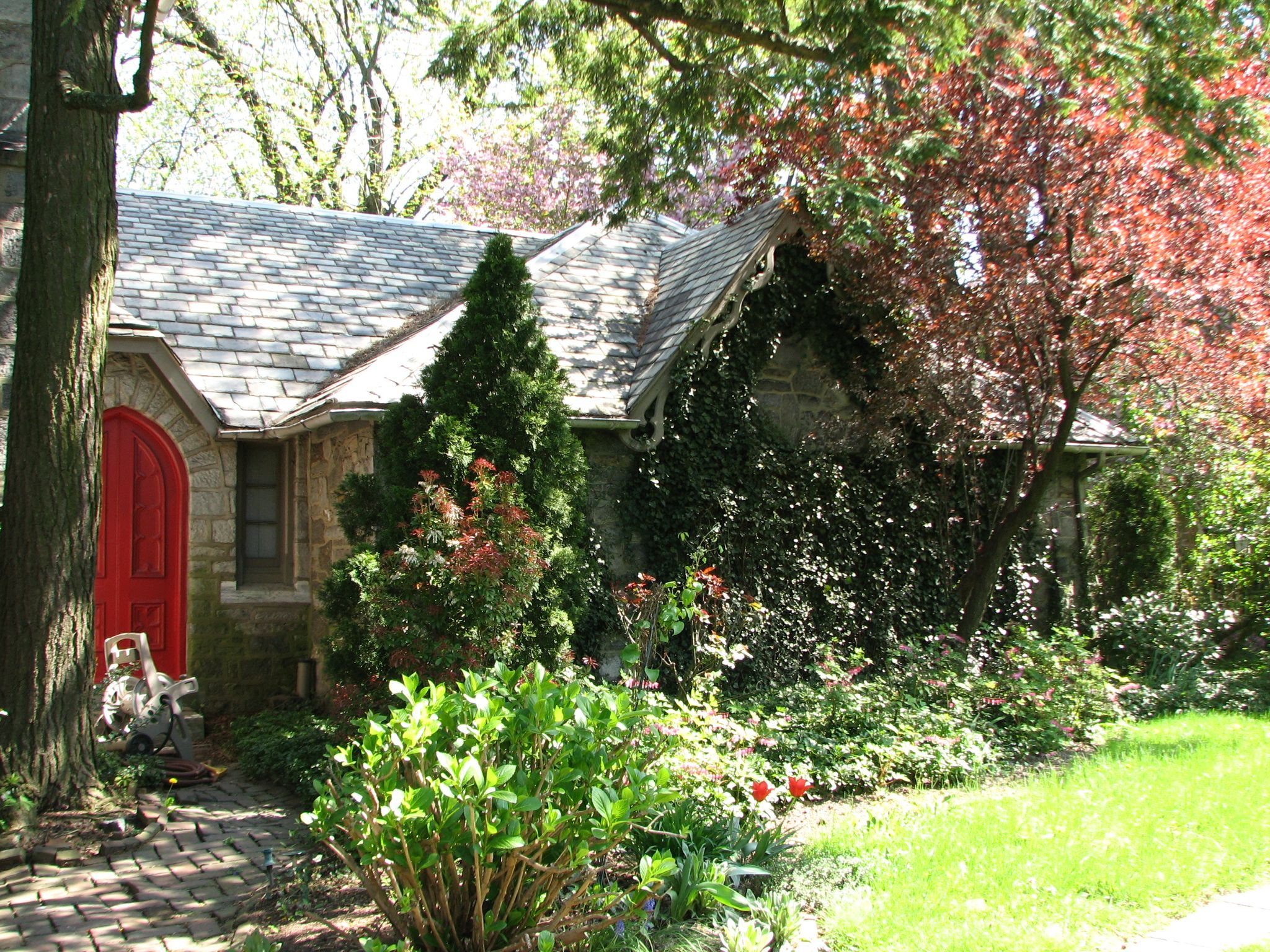 The southern wing of the Mitchell House.