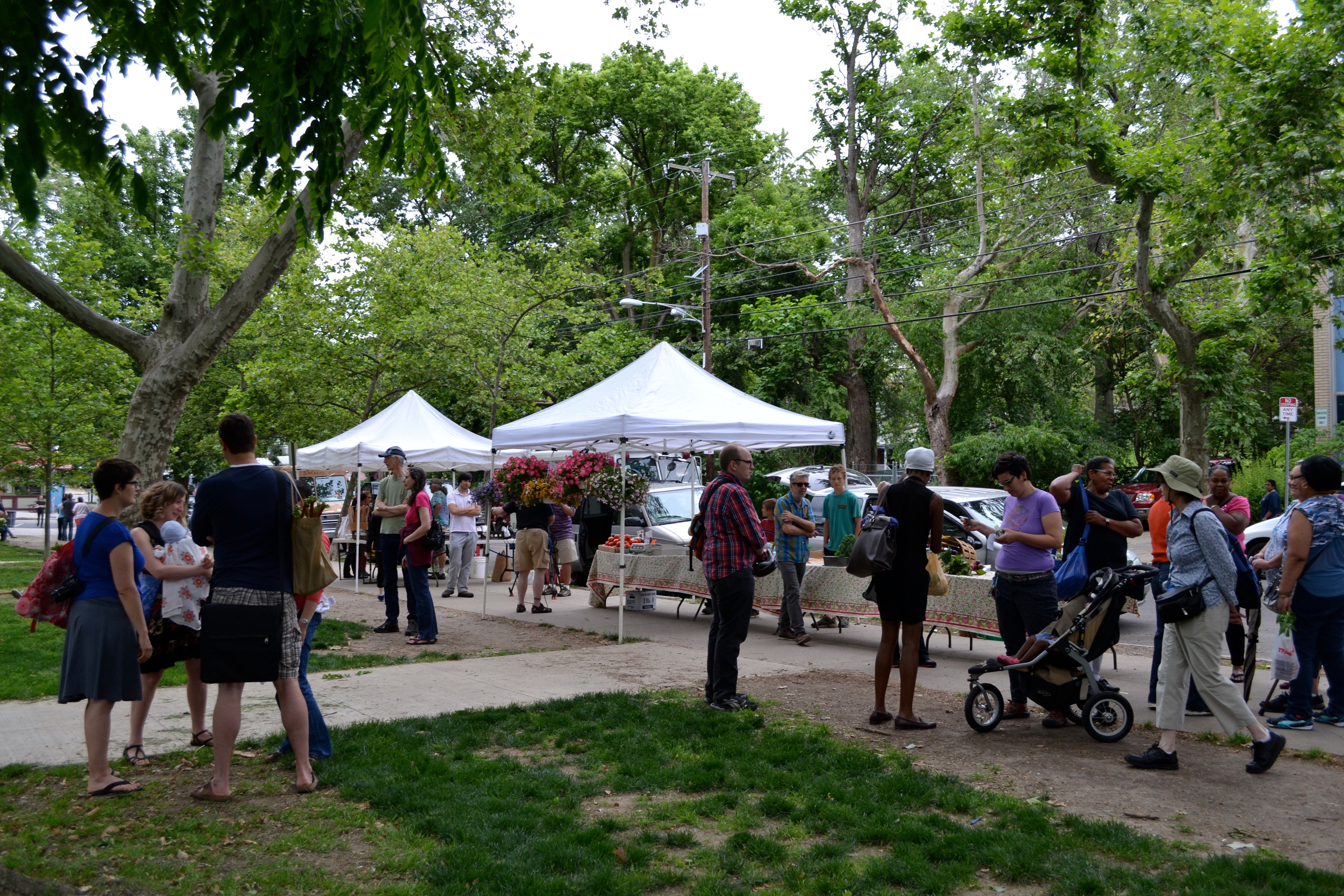 The Thursday farmers' market returned to Clark Park this week