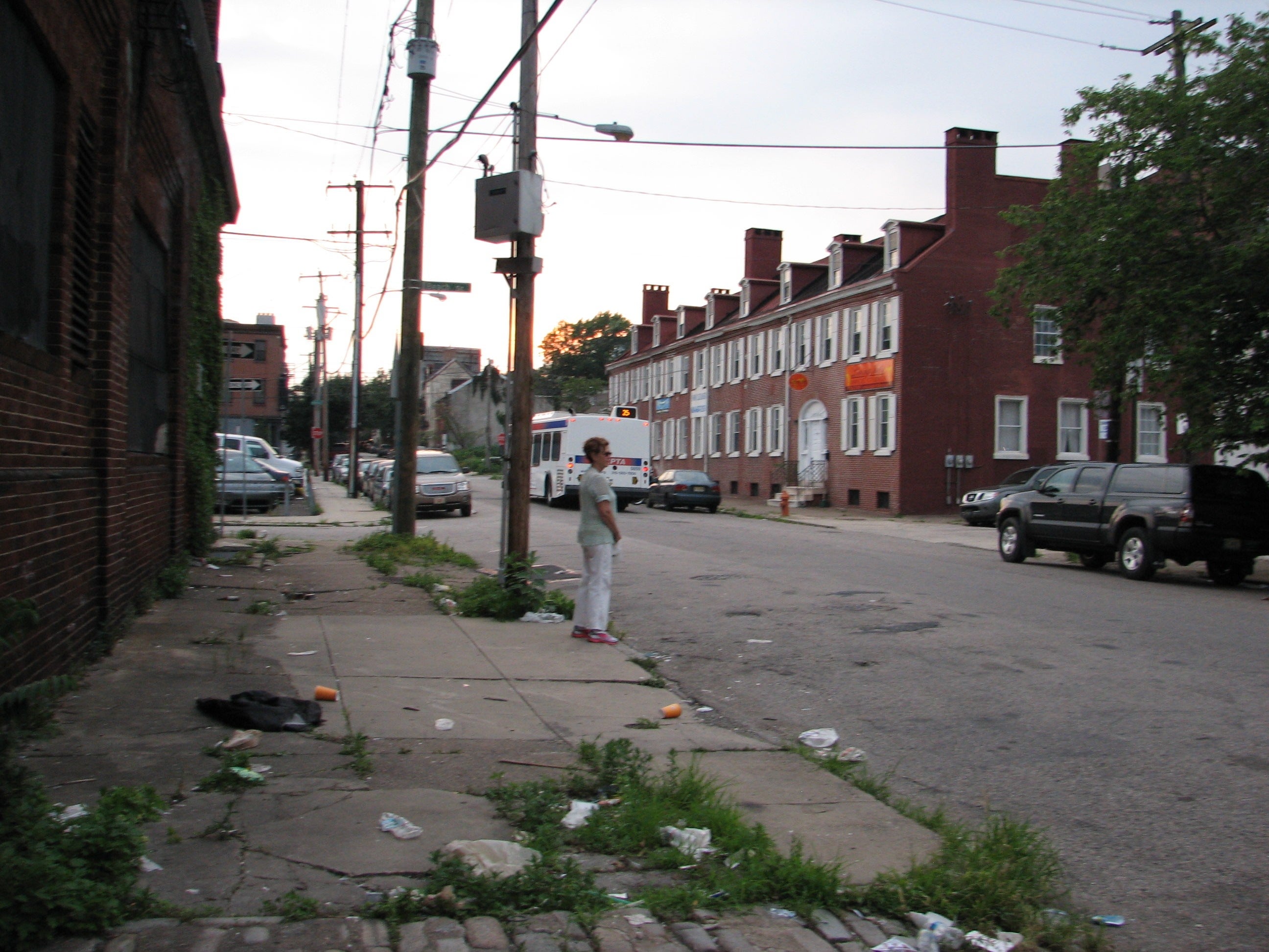 Trash at city property on Fairmount