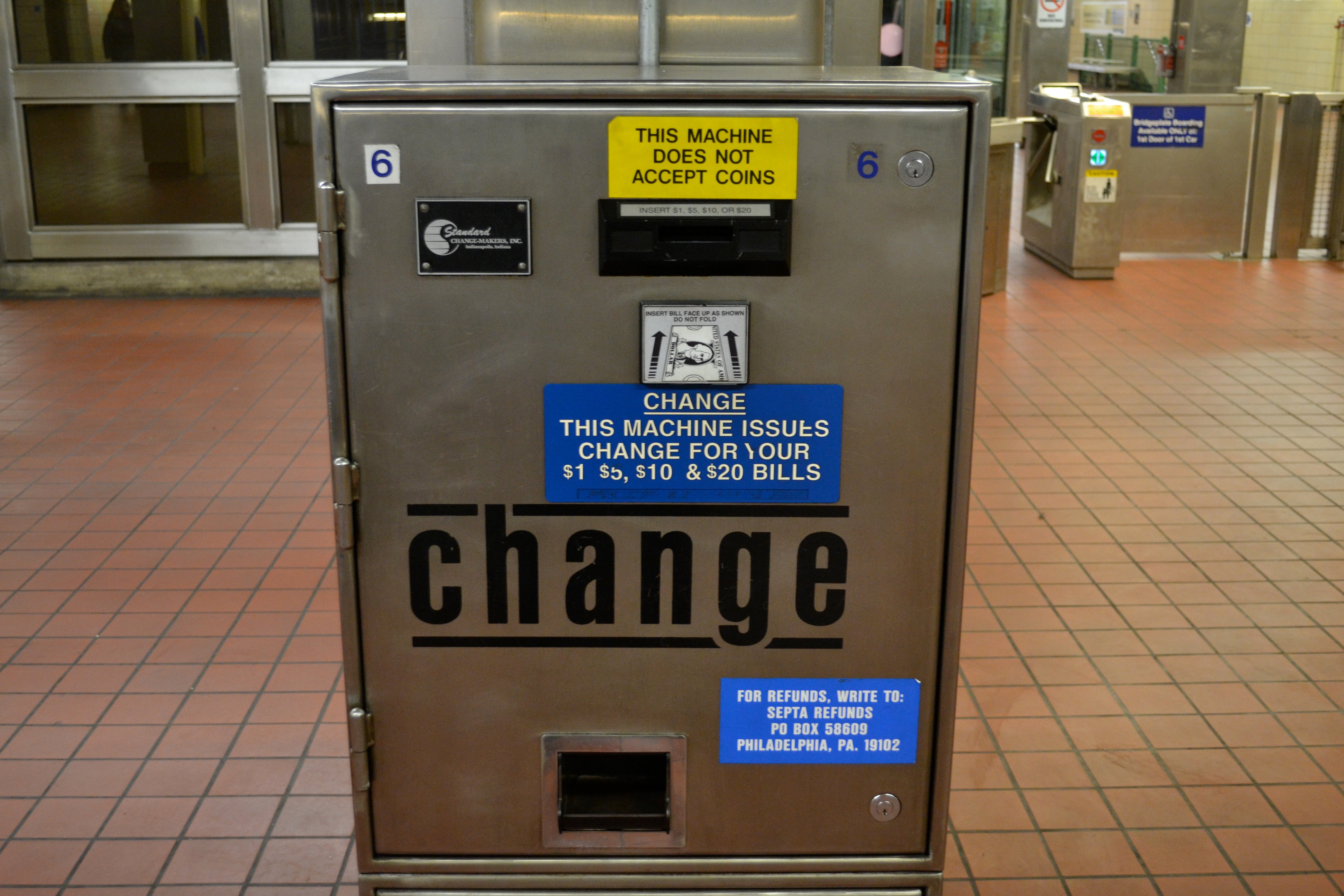 Twenty-four of SEPTA's 50 Broad Street and Market Frankford Line stations lack token vending machines