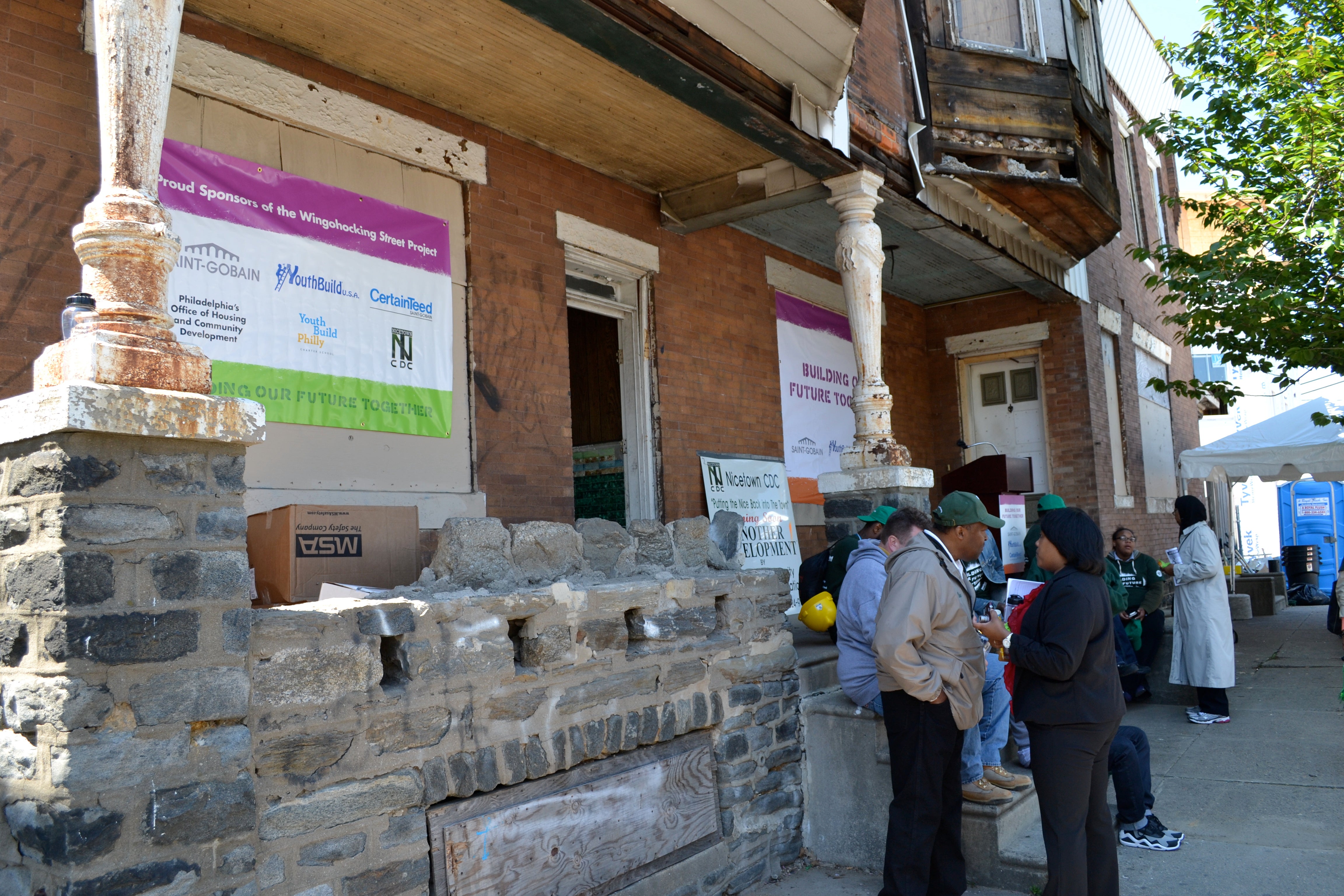 YouthBuild Philadelphia will renovate 2006 and 2008 W. Wingohocking Street