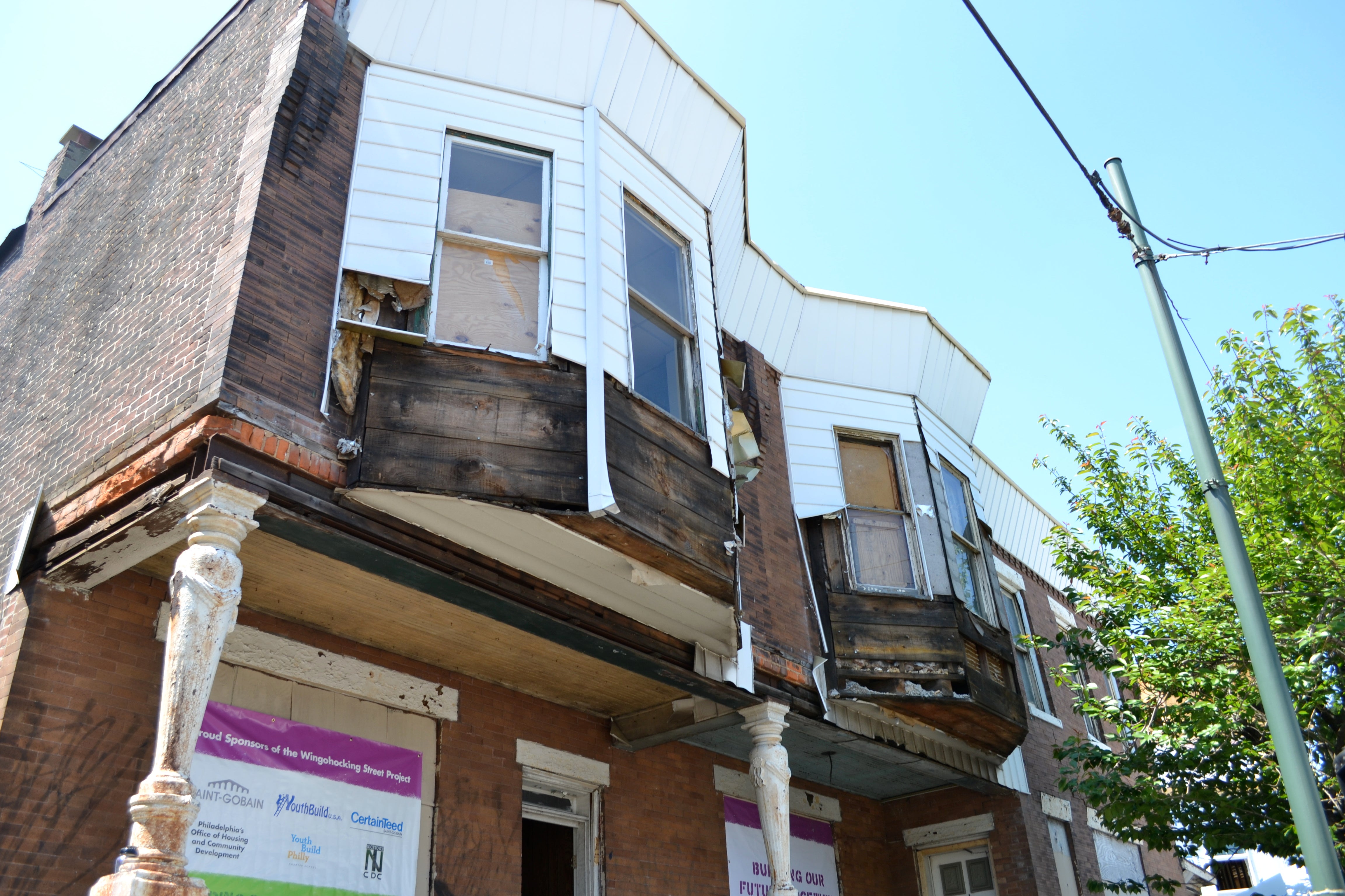 YouthBuild Philadelphia will renovate 2006 and 2008 W. Wingohocking Street