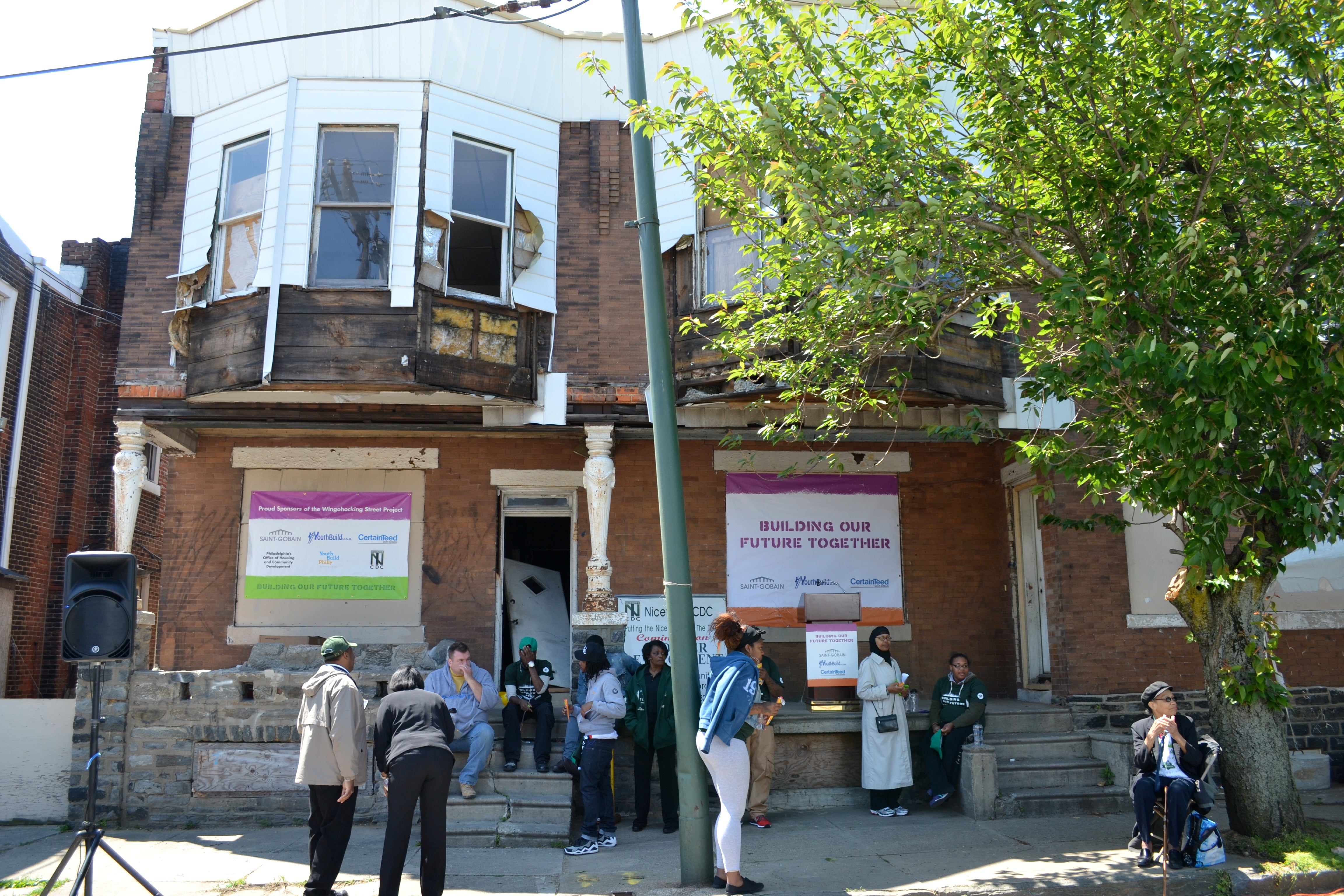 YouthBuild Philadelphia will renovate 2006 and 2008 W. Wingohocking Street