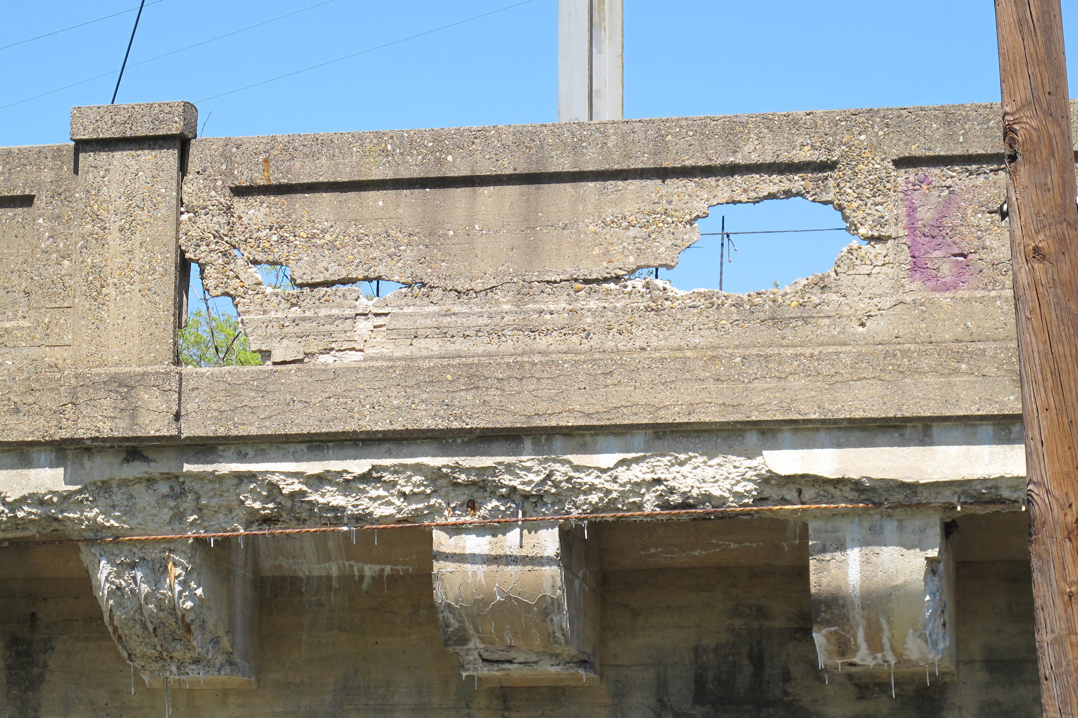 25th Street Viaduct holes, 2012