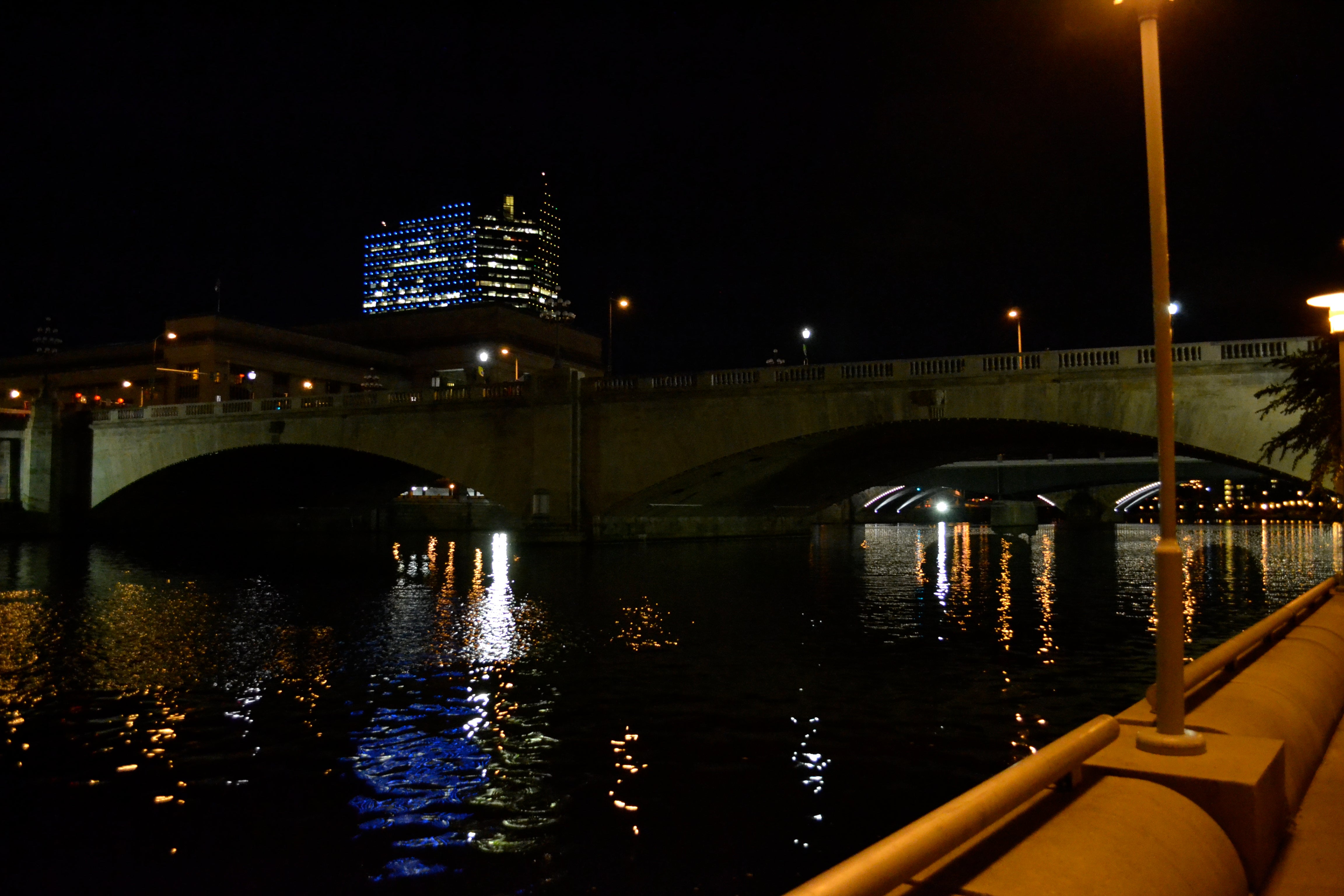 30th Street Bridge pre-lighting