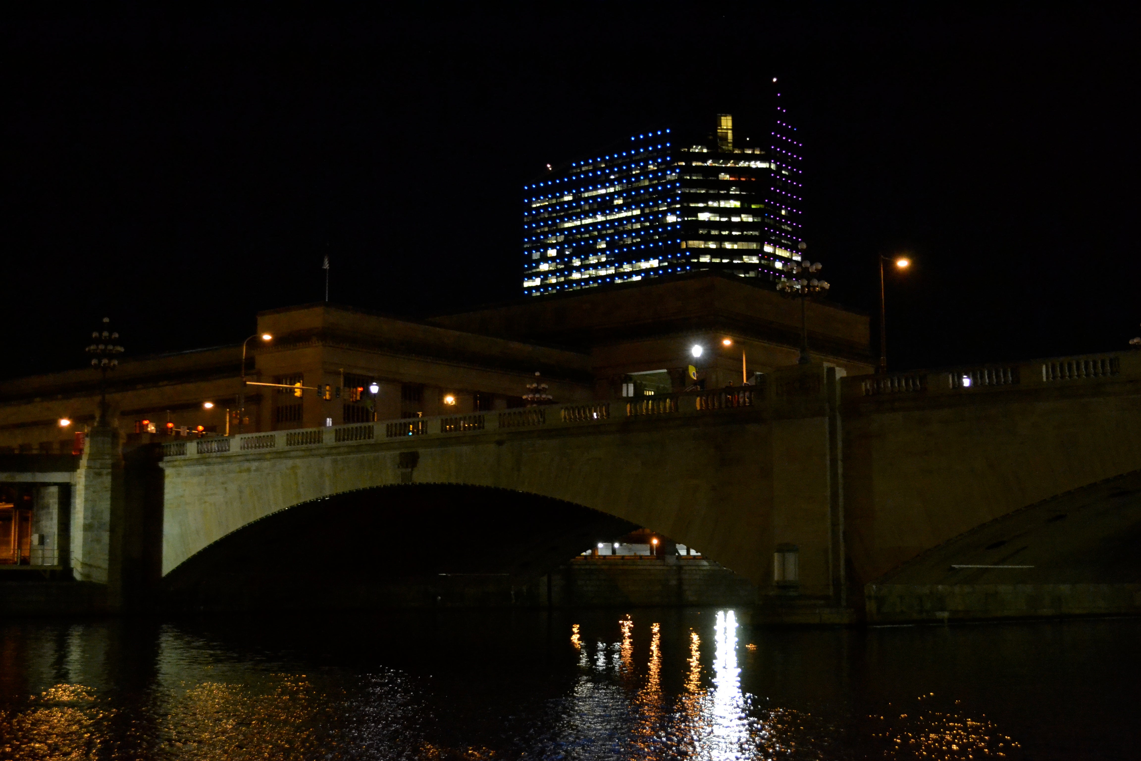 30th Street Bridge with 30th Street Station hidden in the background, pre-lighting