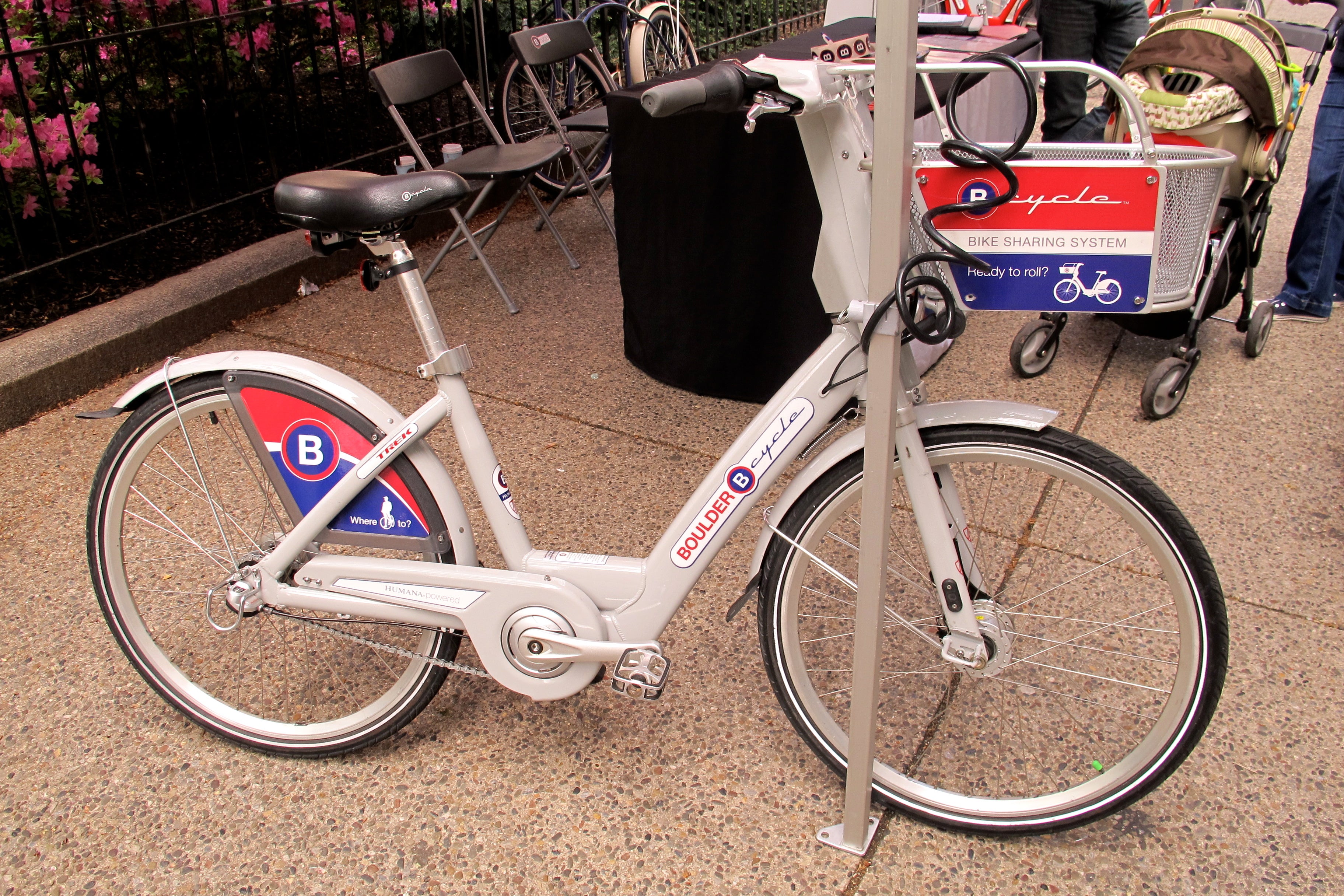 B-Cycle bike from Boulder's bike share system