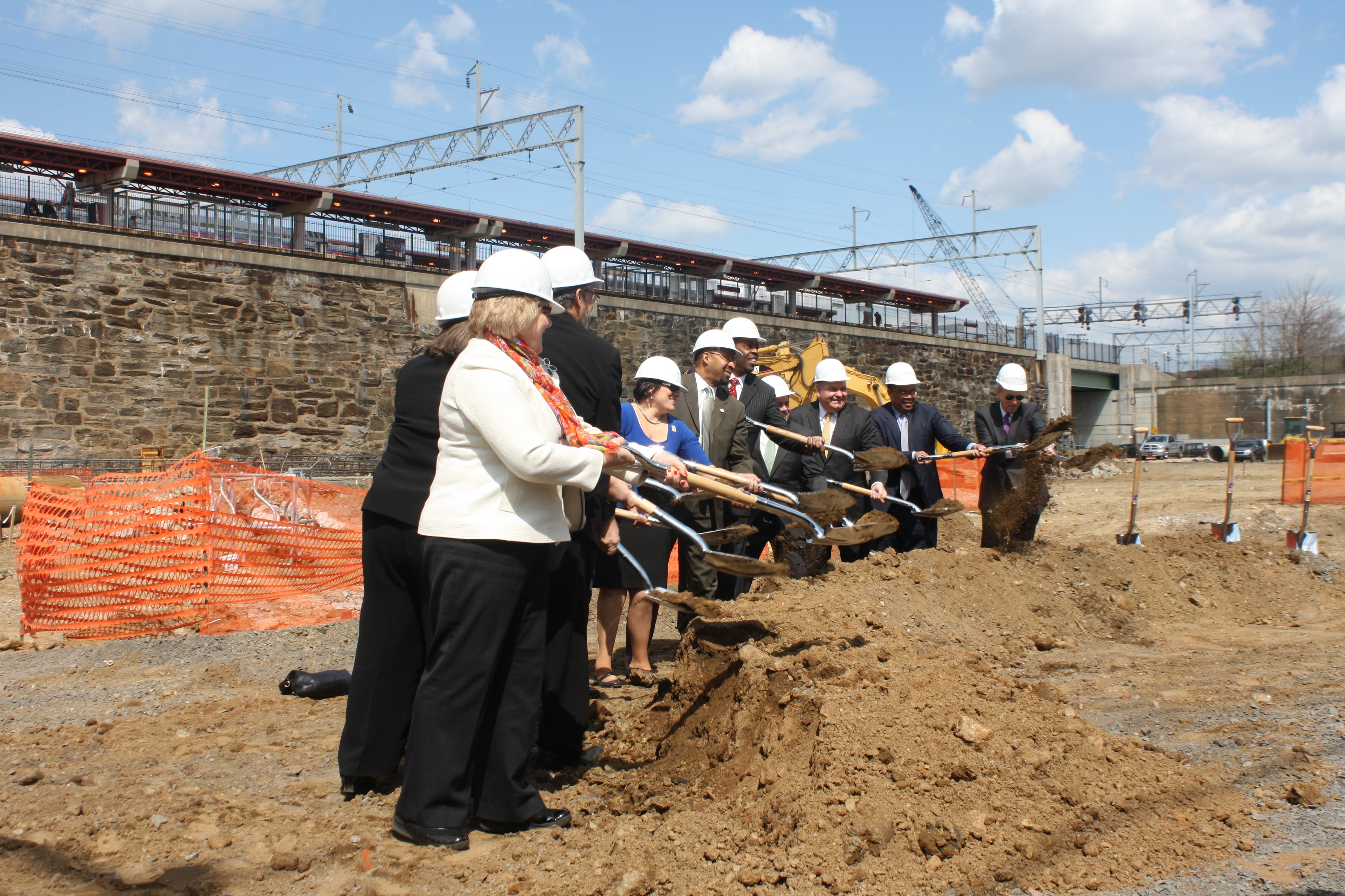 Breaking ground on Paseo Verde near Temple University train station