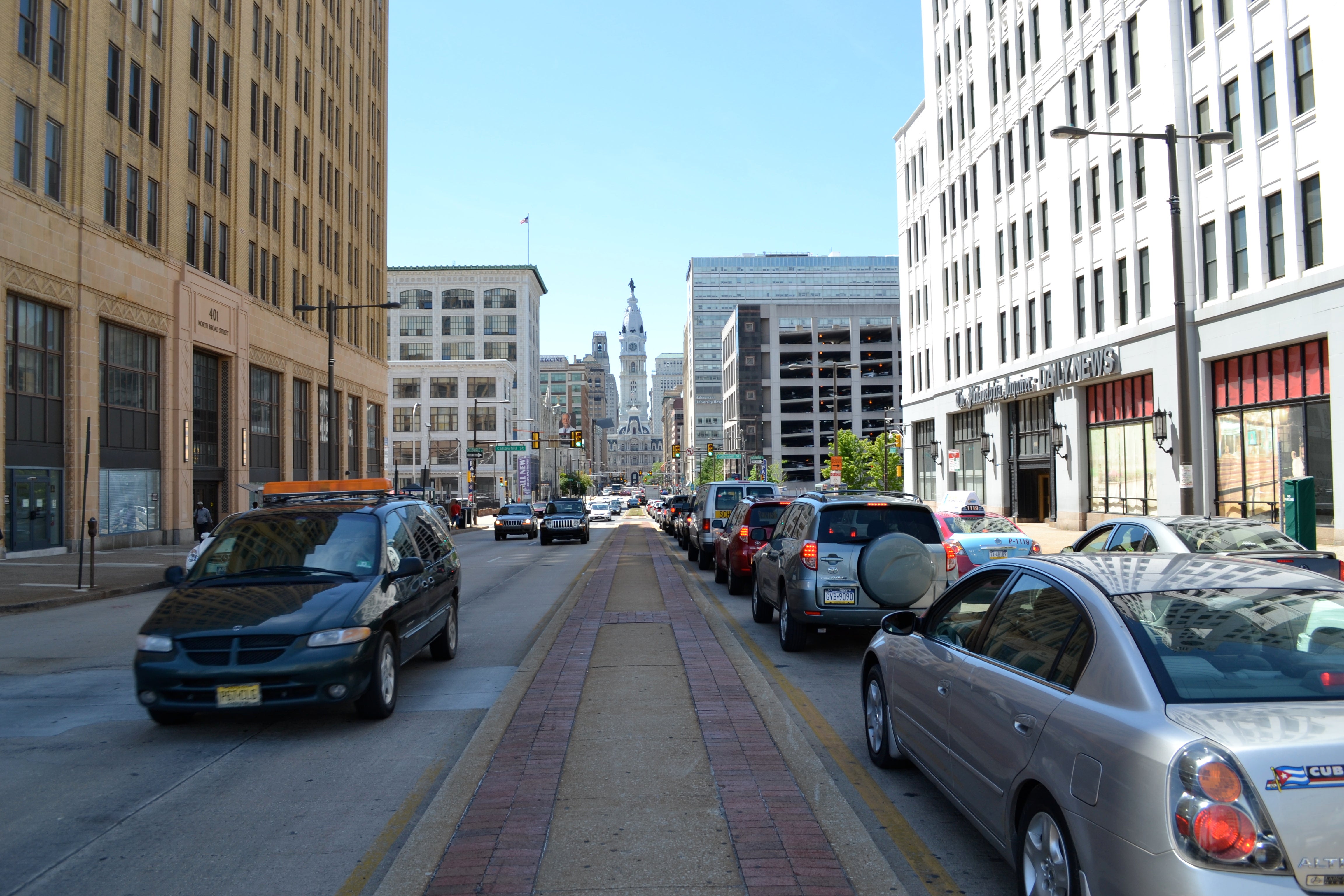 Broad Street between Callowhill and Noble streets is one of the city's structurally deficient bridges