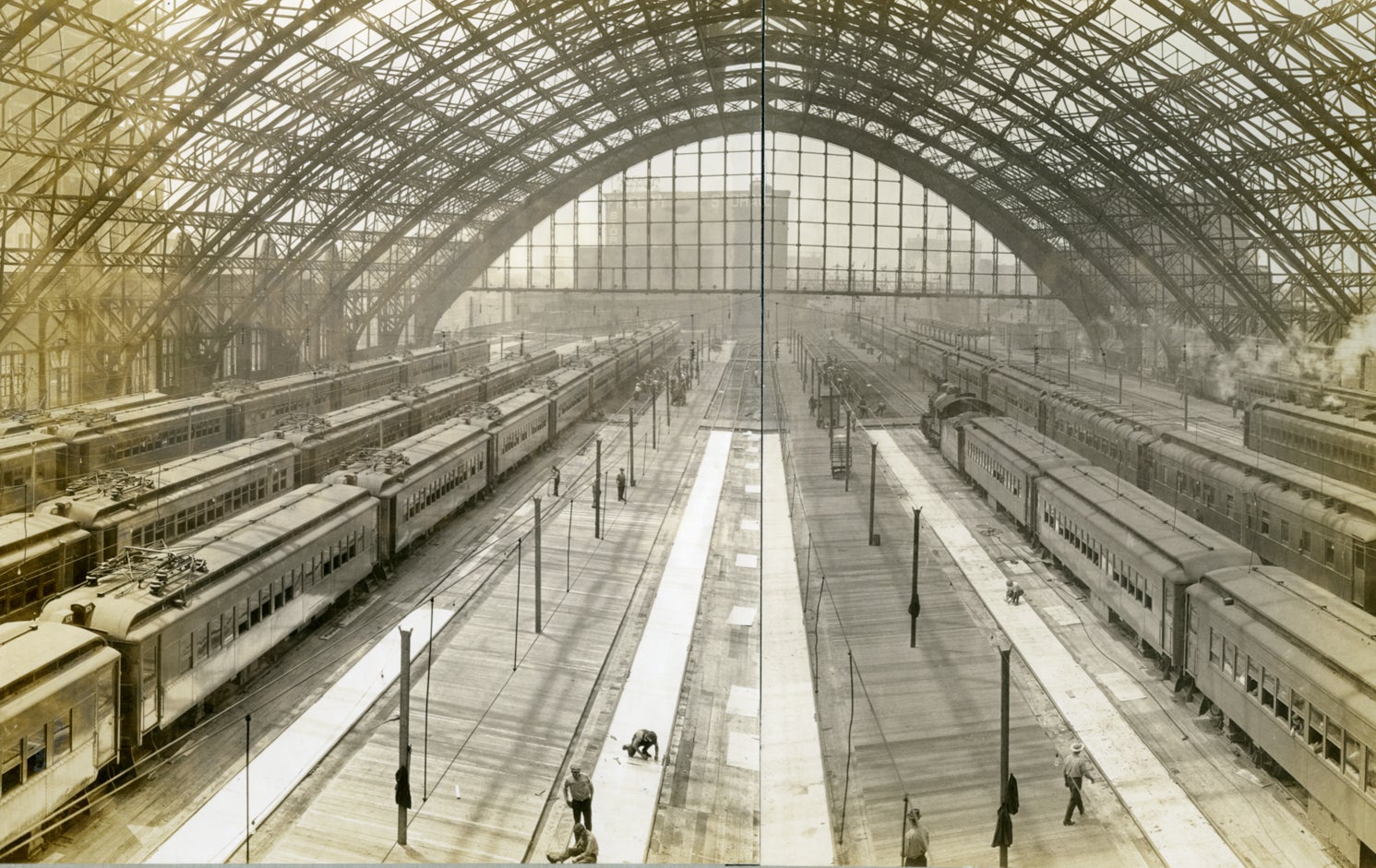 Broad Street Station restoration after fire, 1923. Photo credit: Free Library of Philadelphia Print and Picture Collection