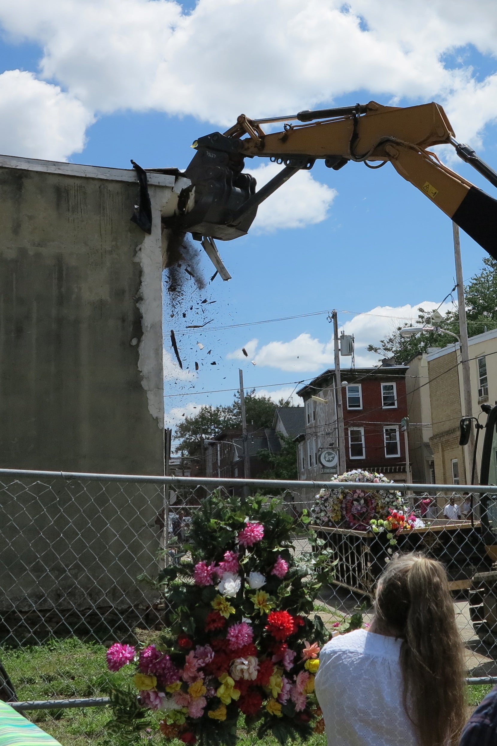 Ceremonial demolition of 3711 Melon