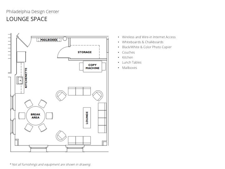 Design Center lounge conceptual plan | Partners for Sacred Places