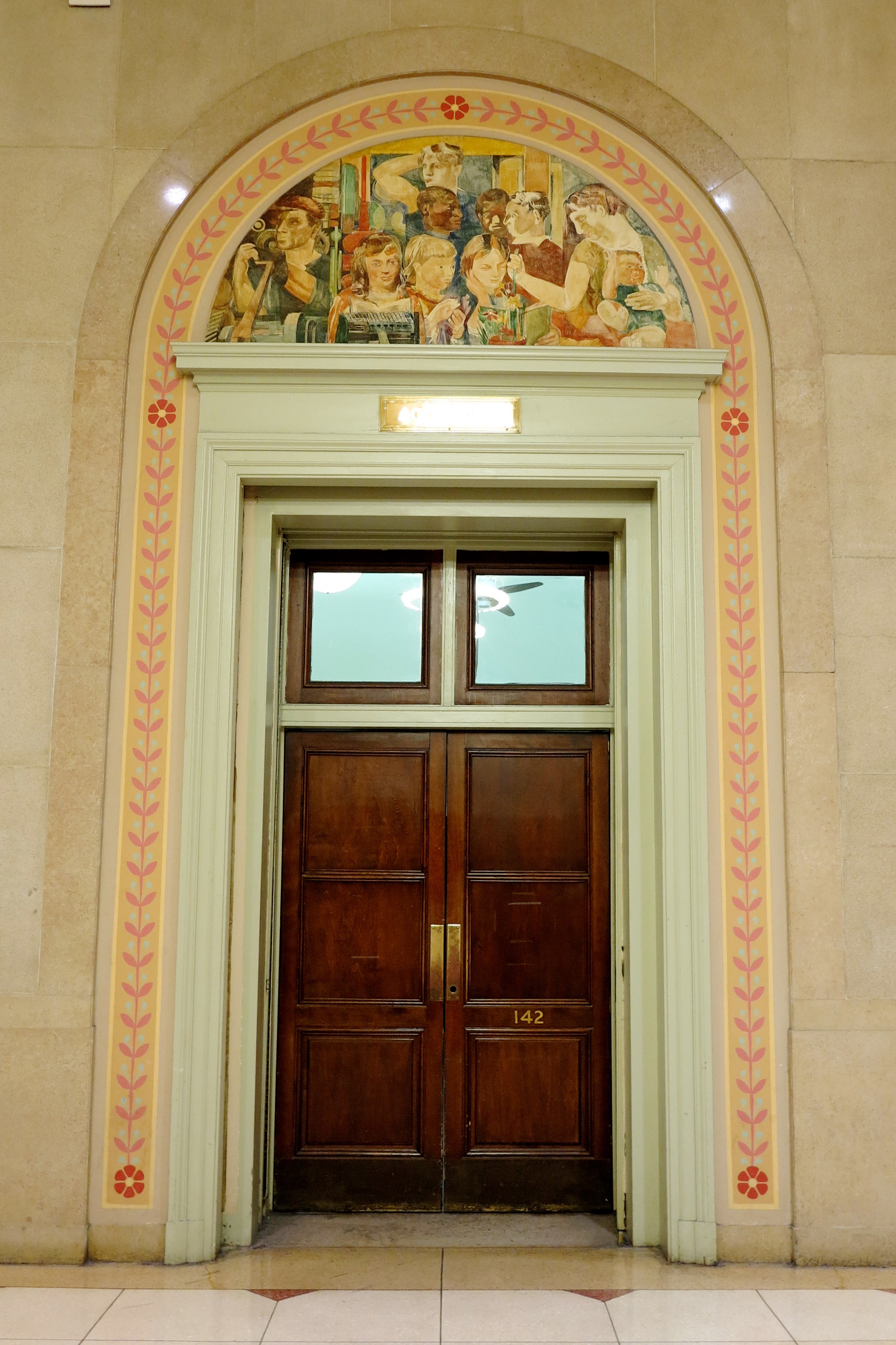 George M Harding mural, Main Hall, Family Court