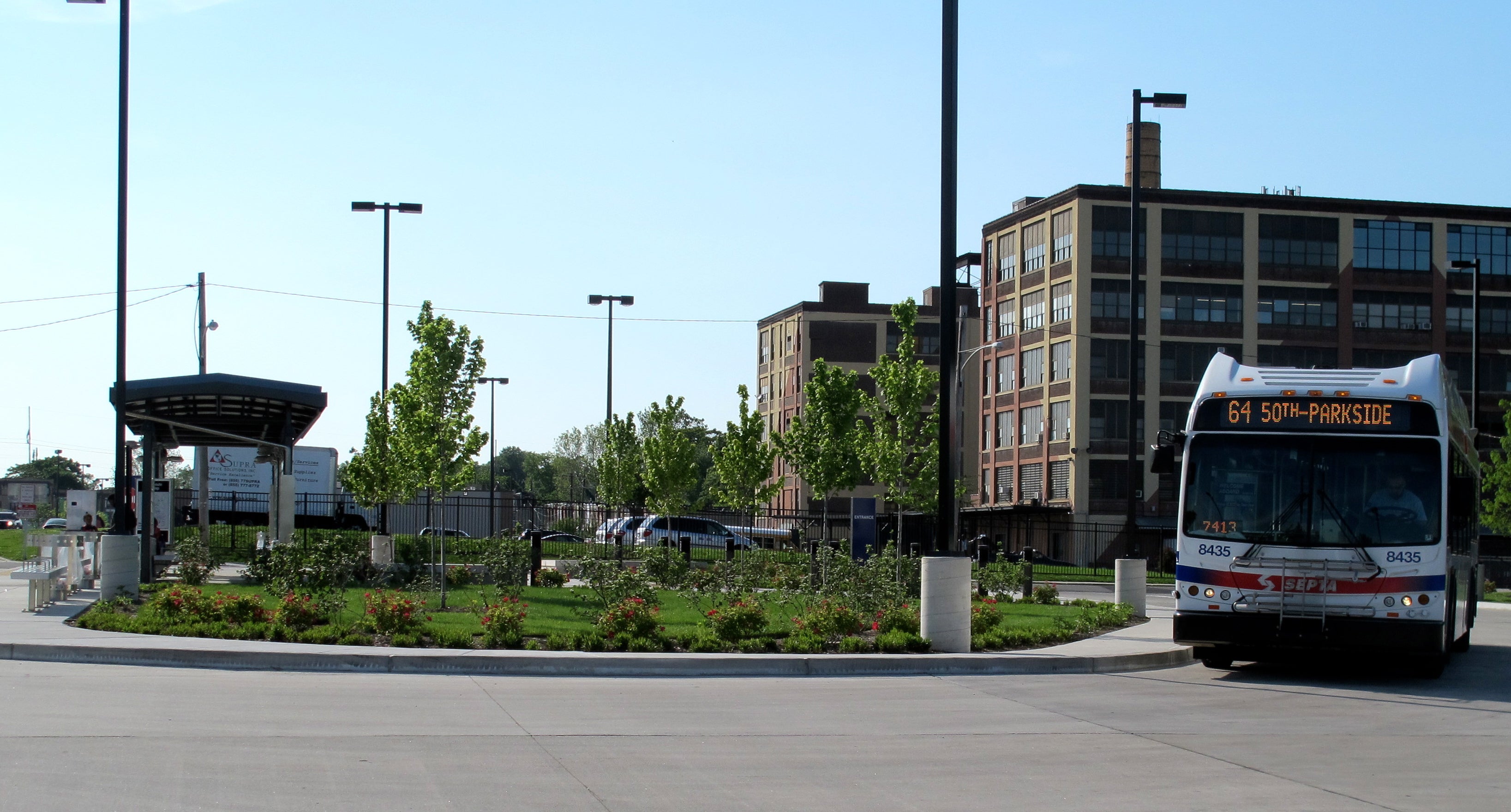 The new Parkside Bus Loop.