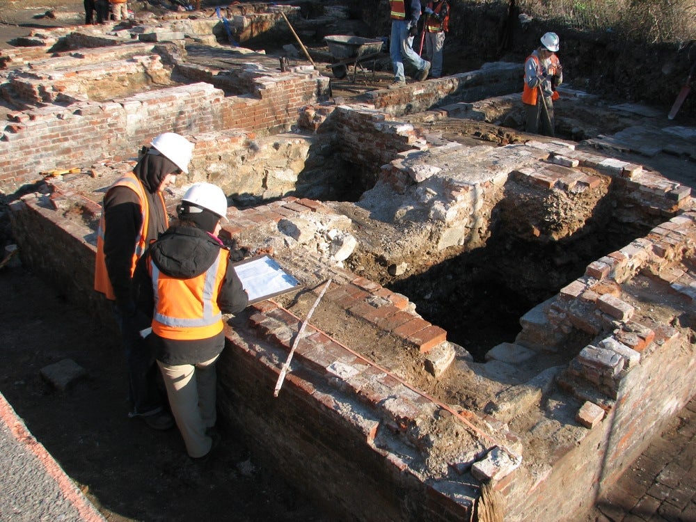 PennDOT archaeologists uncover historic Dyottville Glass Works 