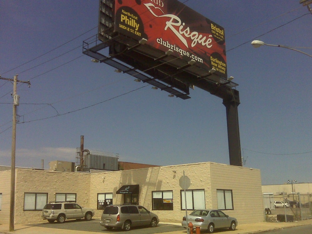 The club risque billboard