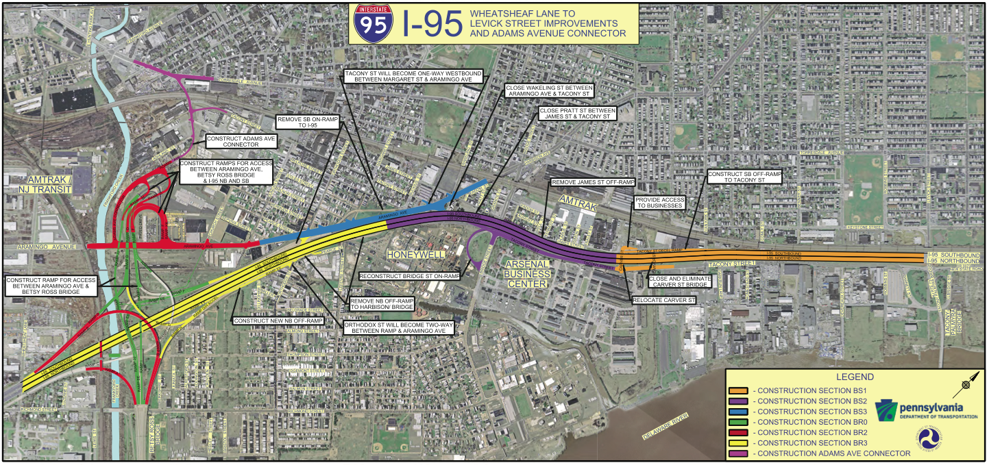 I-95 Wheatsheaf Lane to Levick Street Improvements