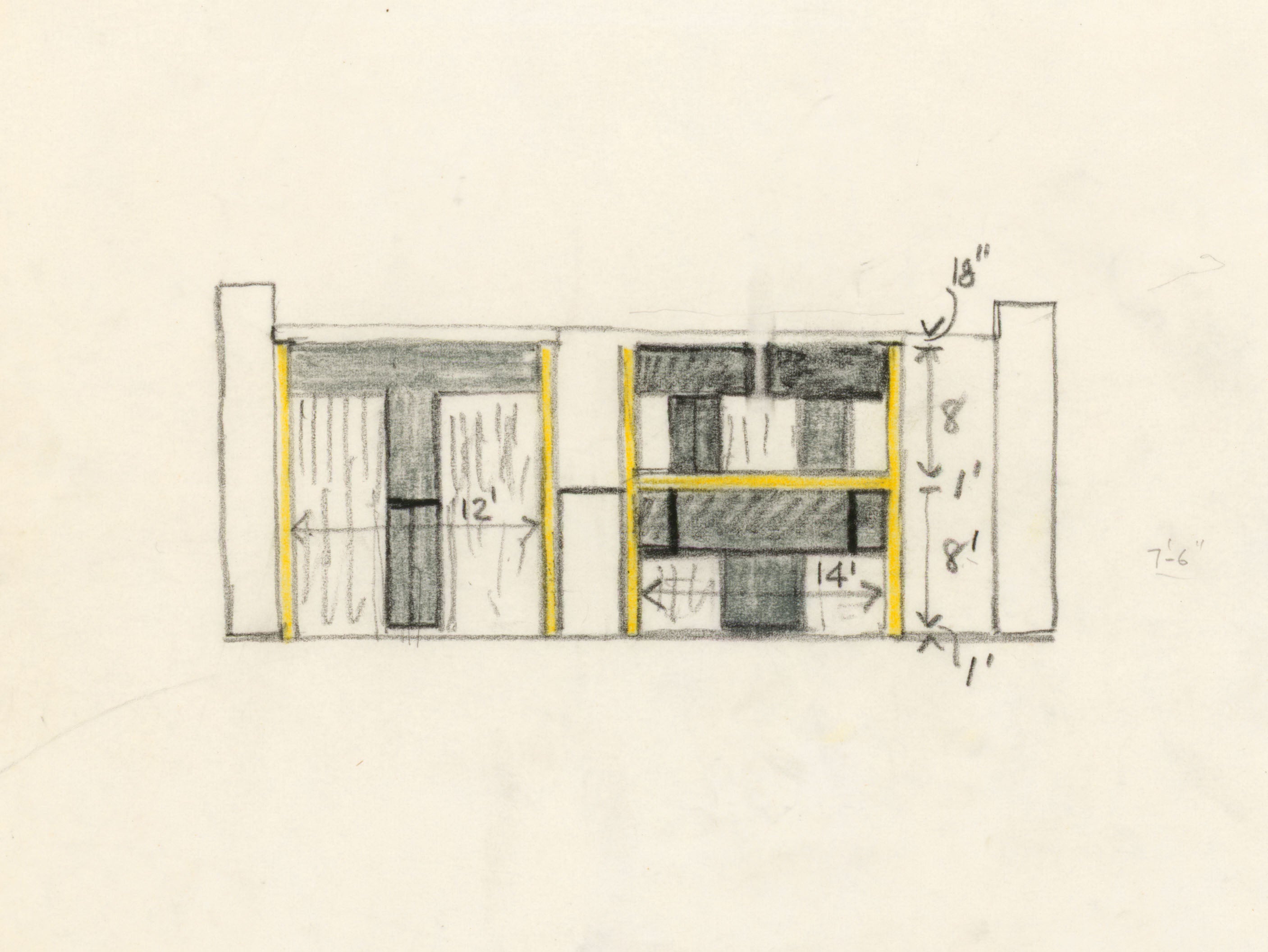 Louis I Kahn The Making of A Room  Louis kahn Conceptual sketches  Architecture drawing