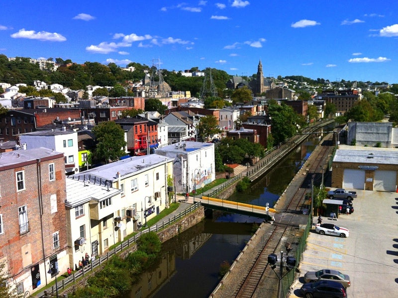 Manayunk Canal view from Manayunk Bridge