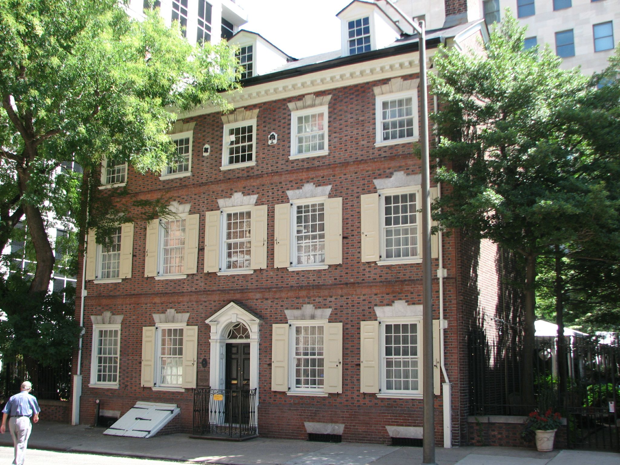 The former Reynolds-Morris House has a modest presence on South 8th Street.