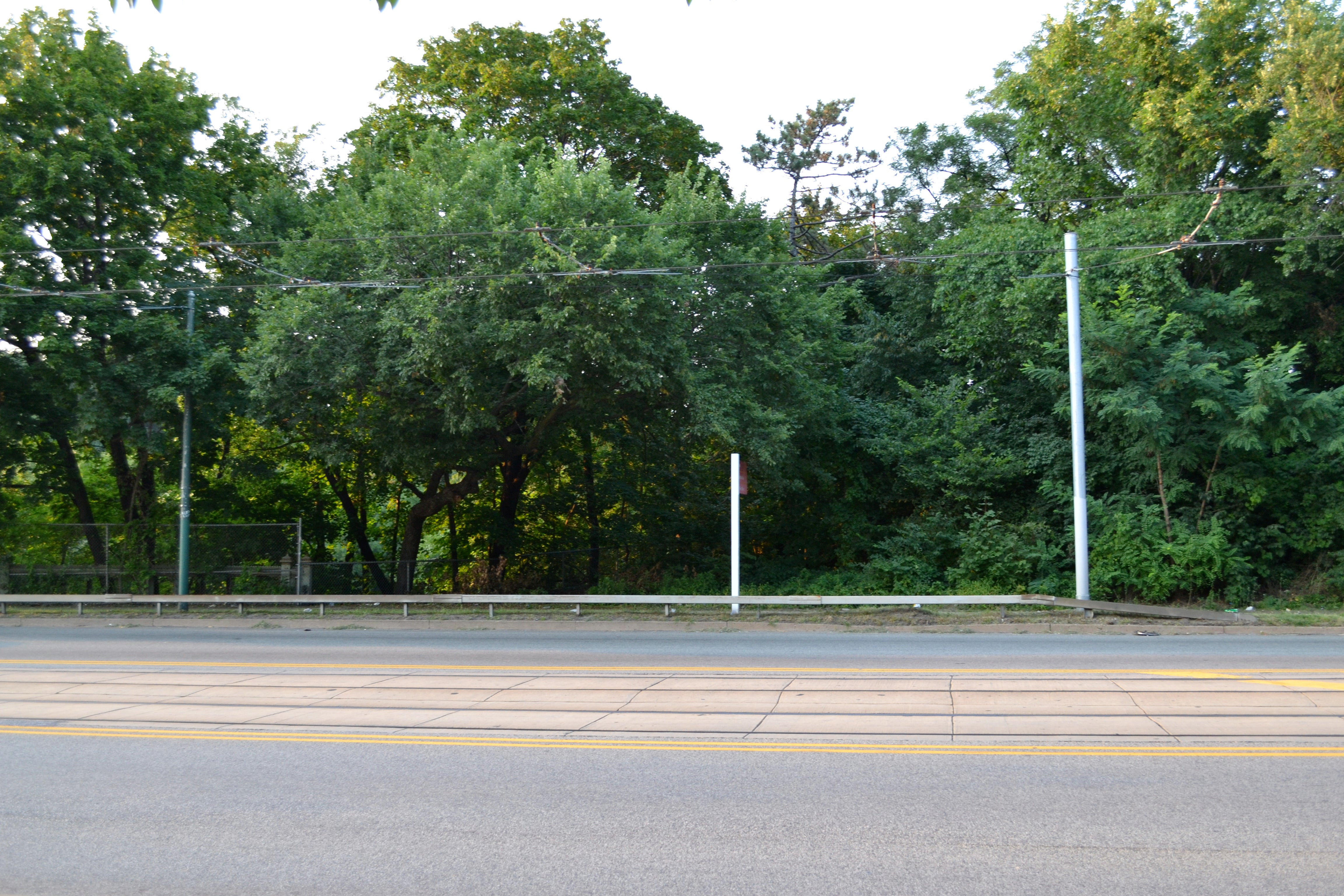 Near the eastern side of the Girard Ave Bridge there was another water works that once had its own gazebo 