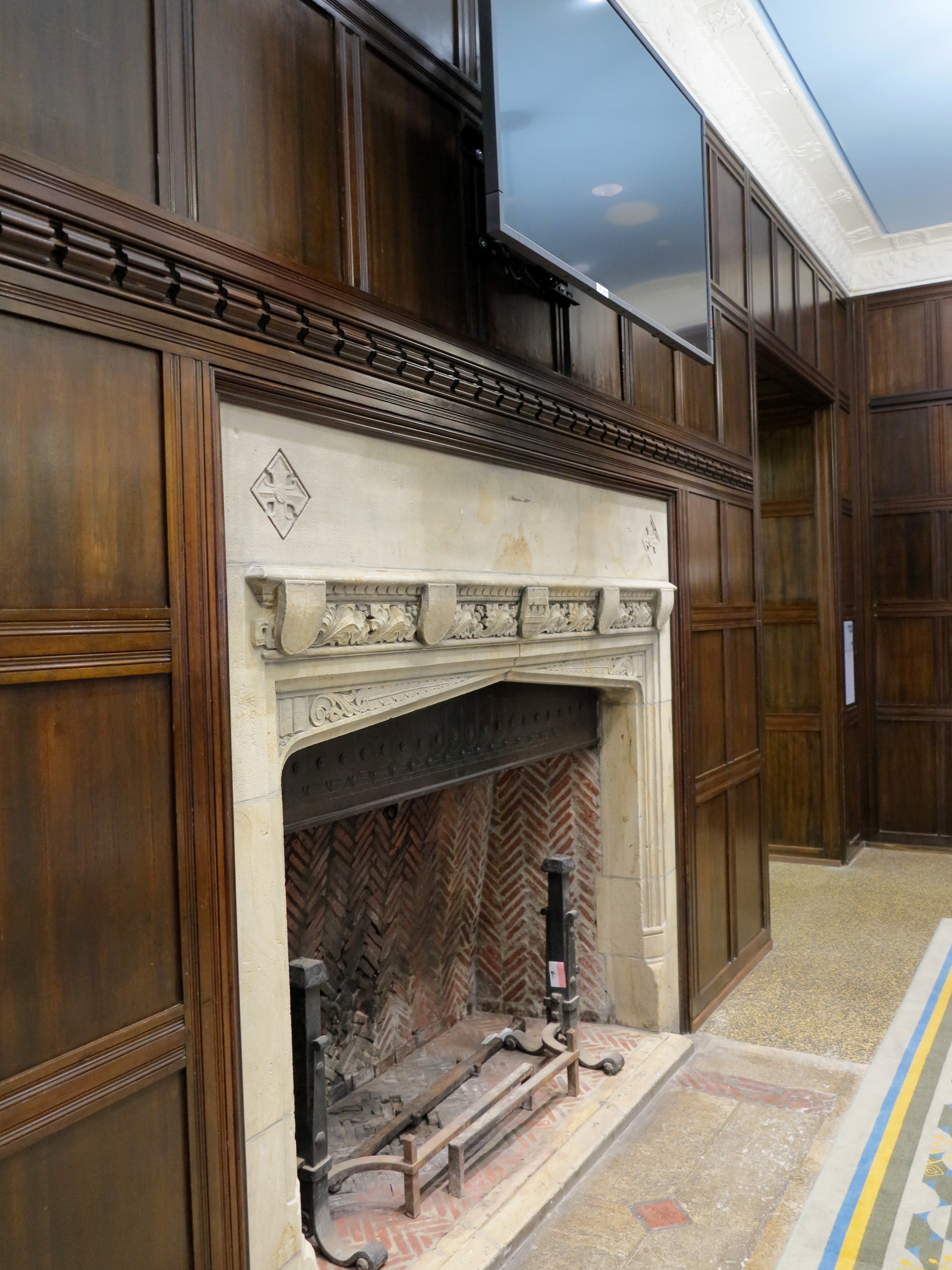 One of the ARCH's many fireplaces