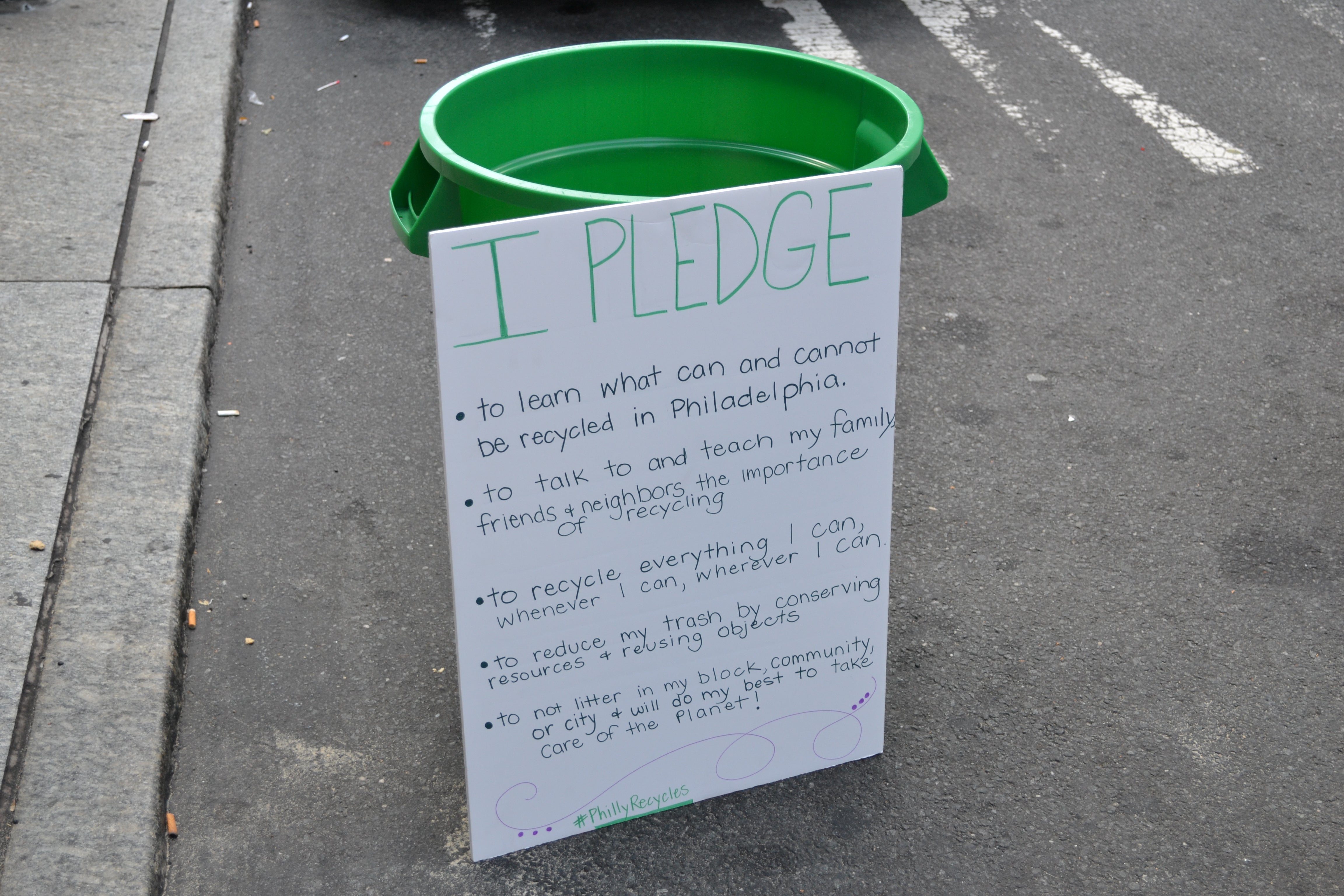 Park(ing) Day: Philadelphia Recycling Rewards