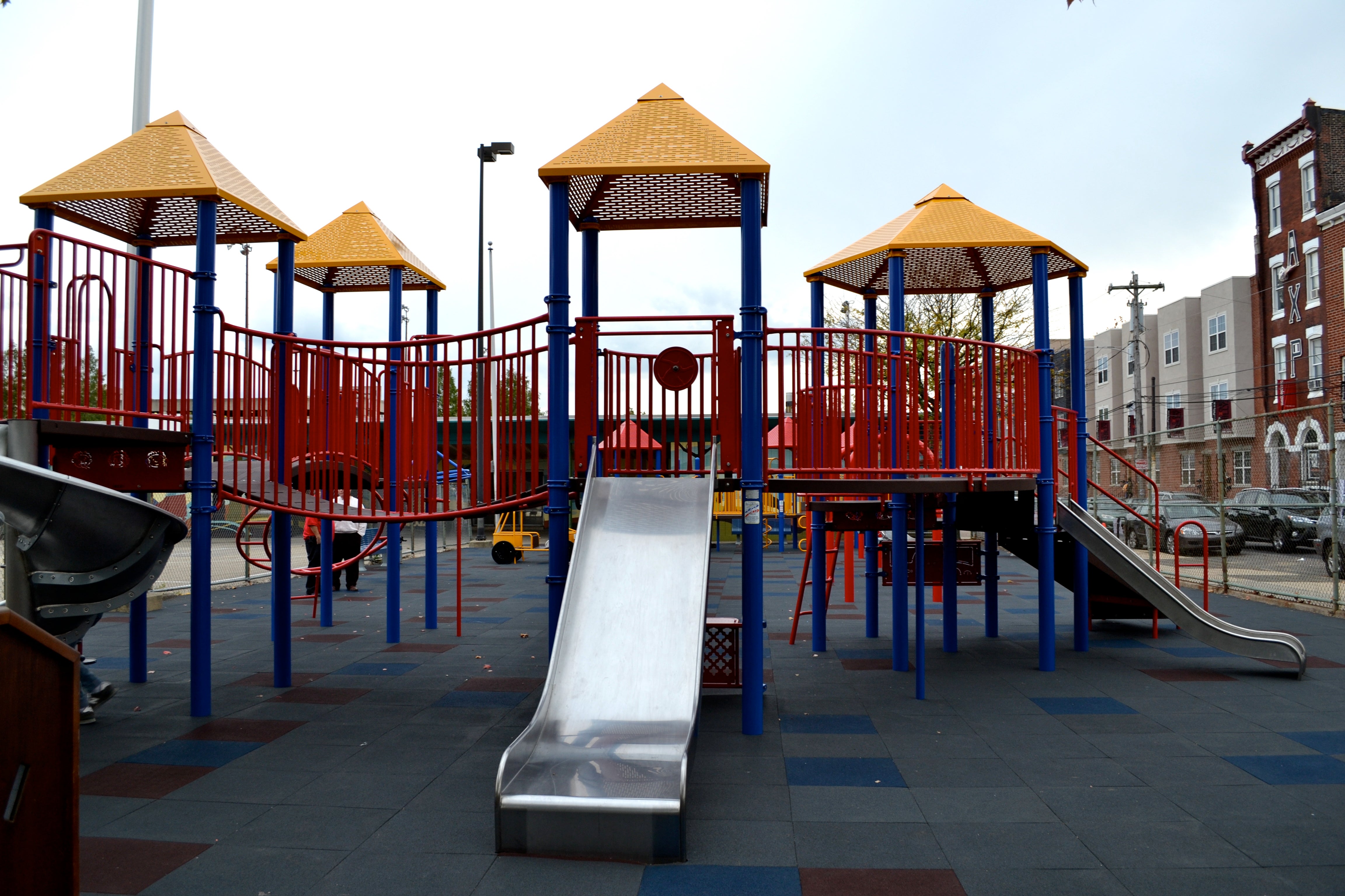 Philadelphia Parks and Recreation and Council President Clarke unveiled the newly renovated Amos Playground