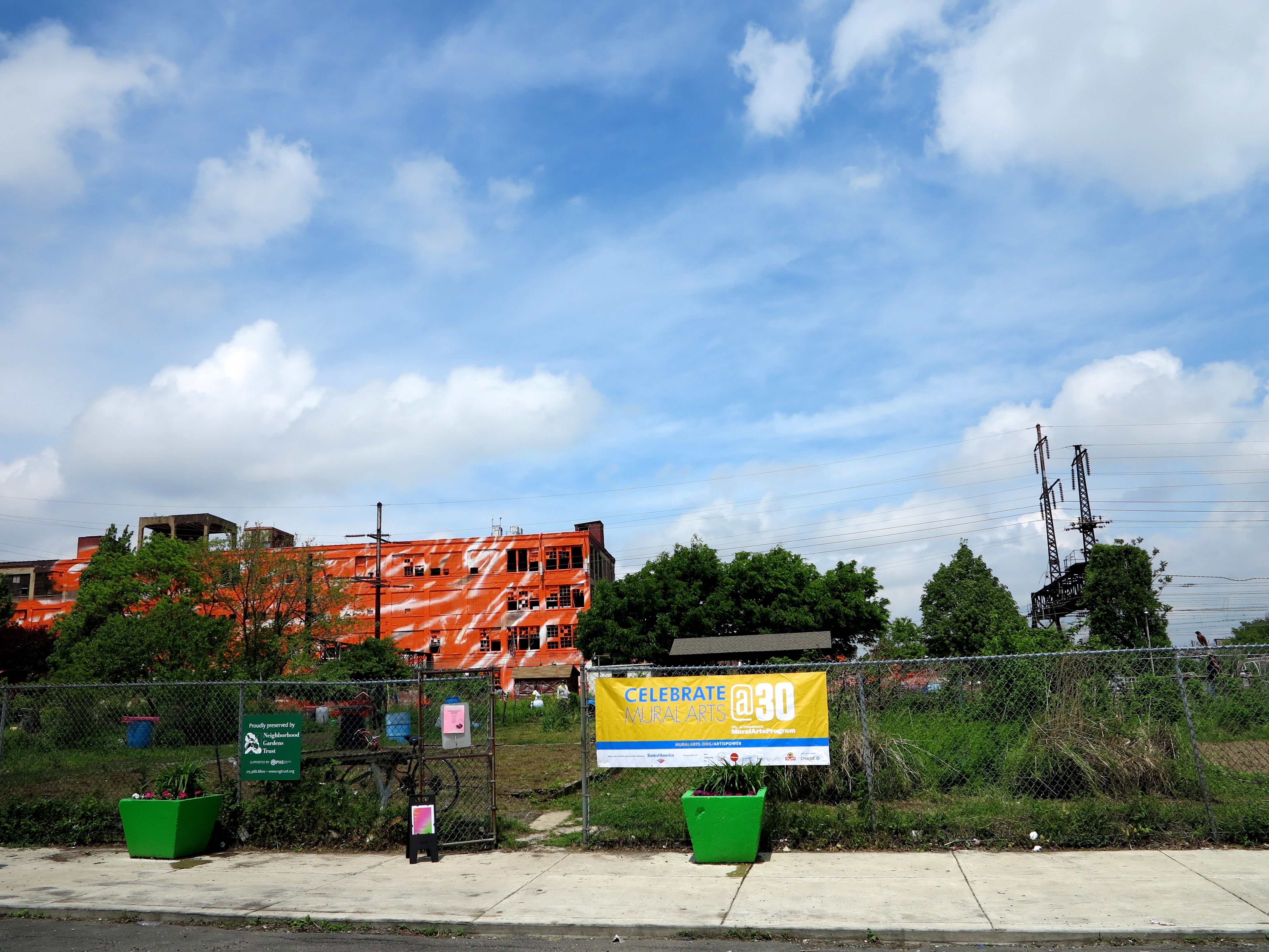 Psychylustro's orange and white pops over Glenwood Green Acres