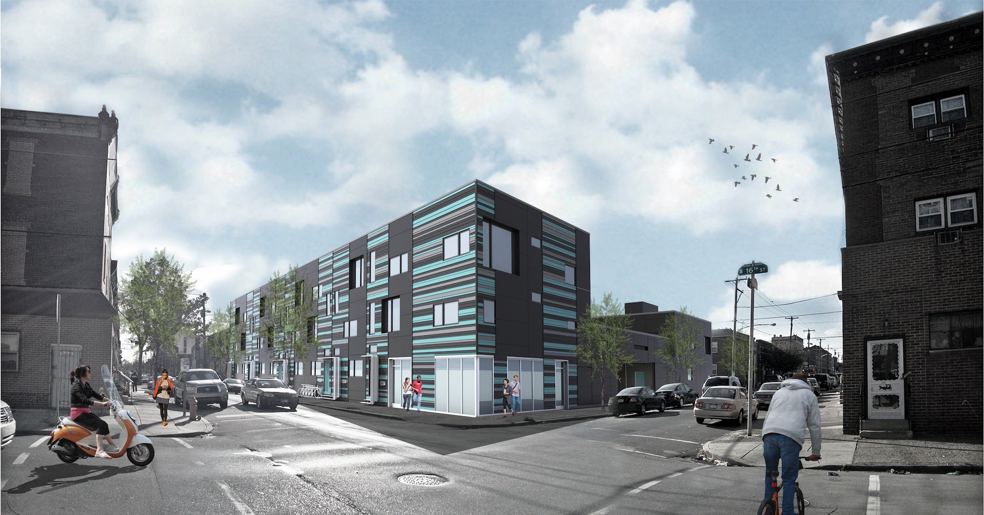 reNewbold rendering, looking south on 16th Street