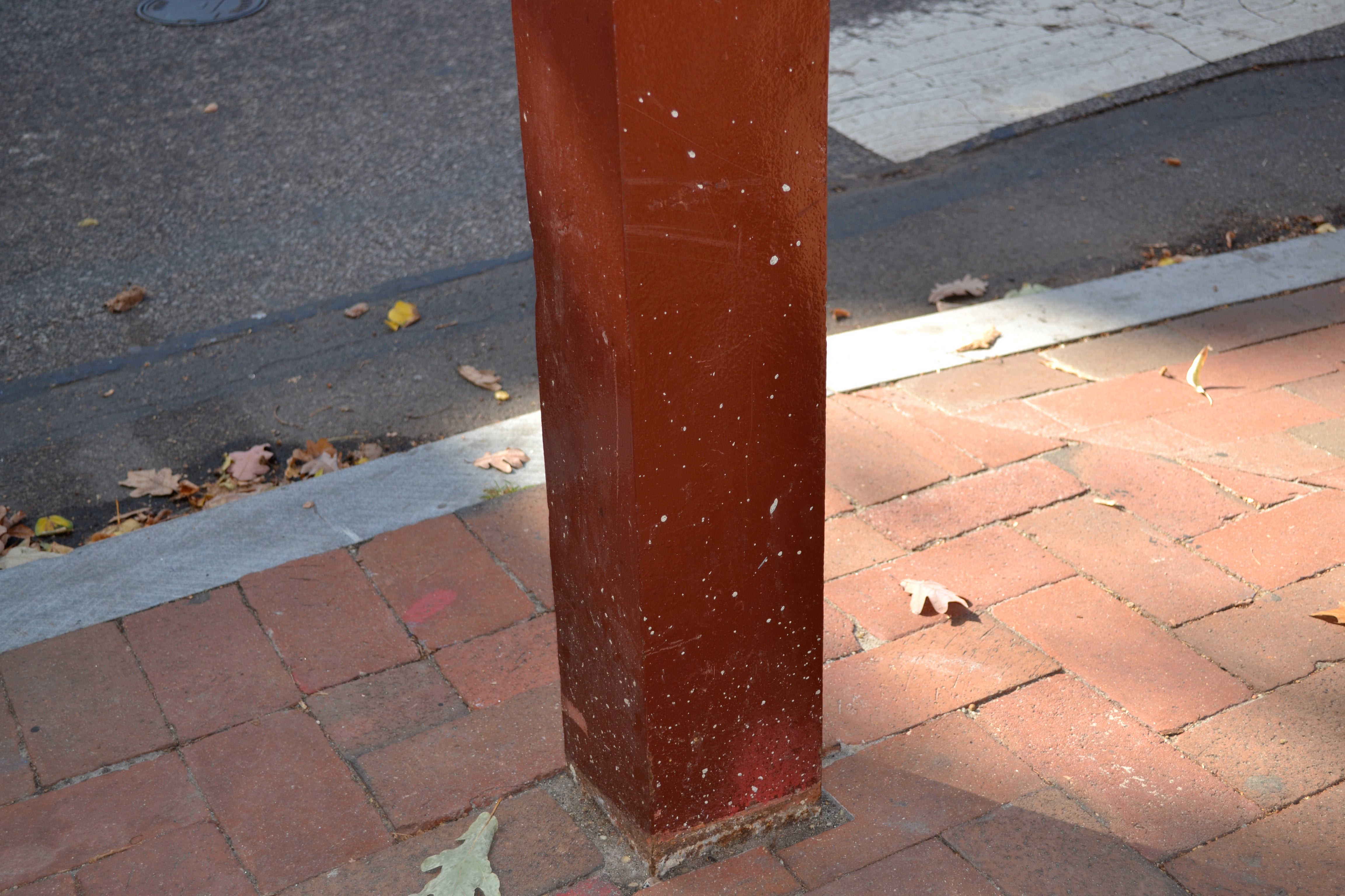 SHCA is upset that contractors splattered concrete on the historic Franklin light posts, which the civic association had painted in 2009
