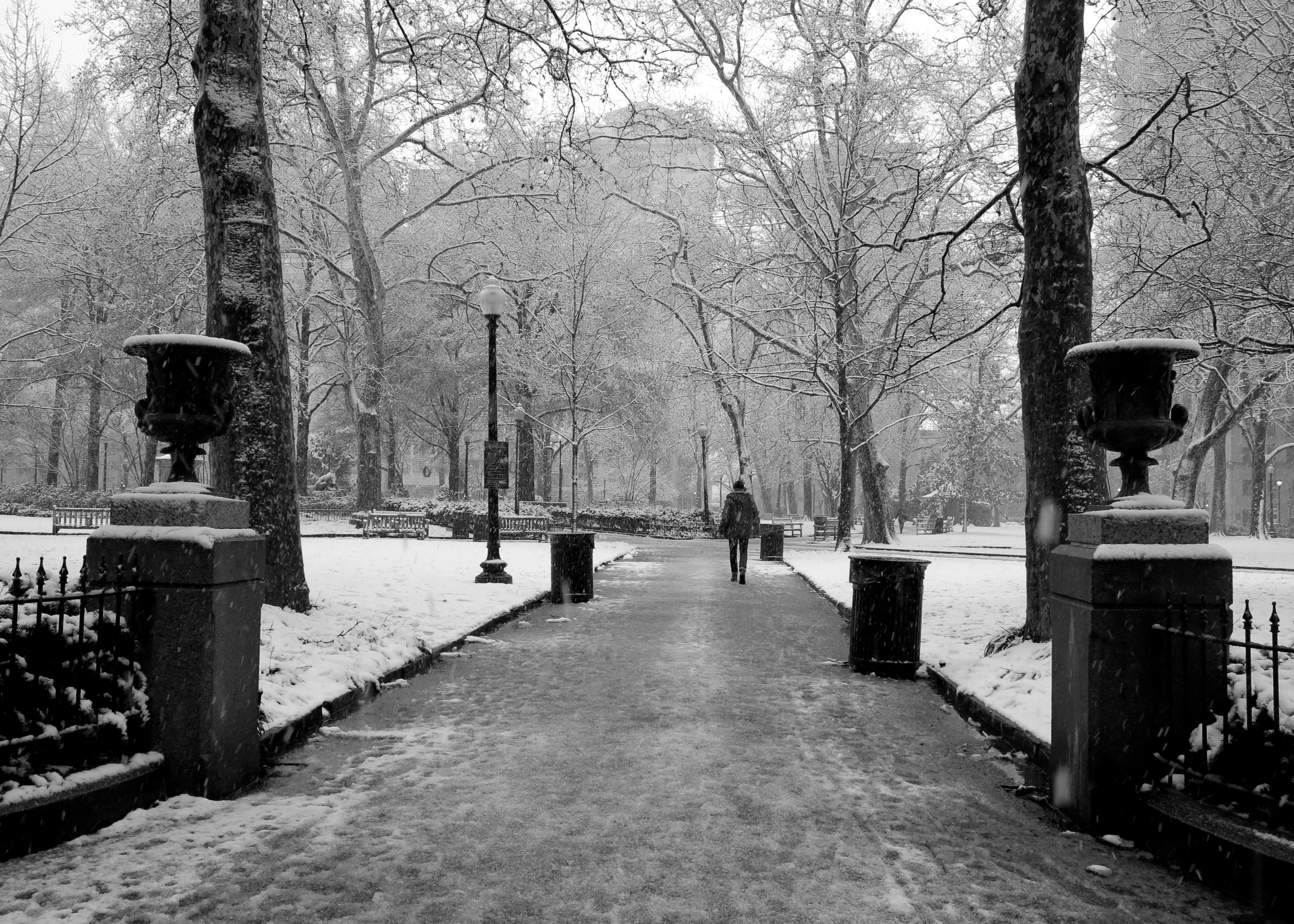 Snow in Rittenhouse Square