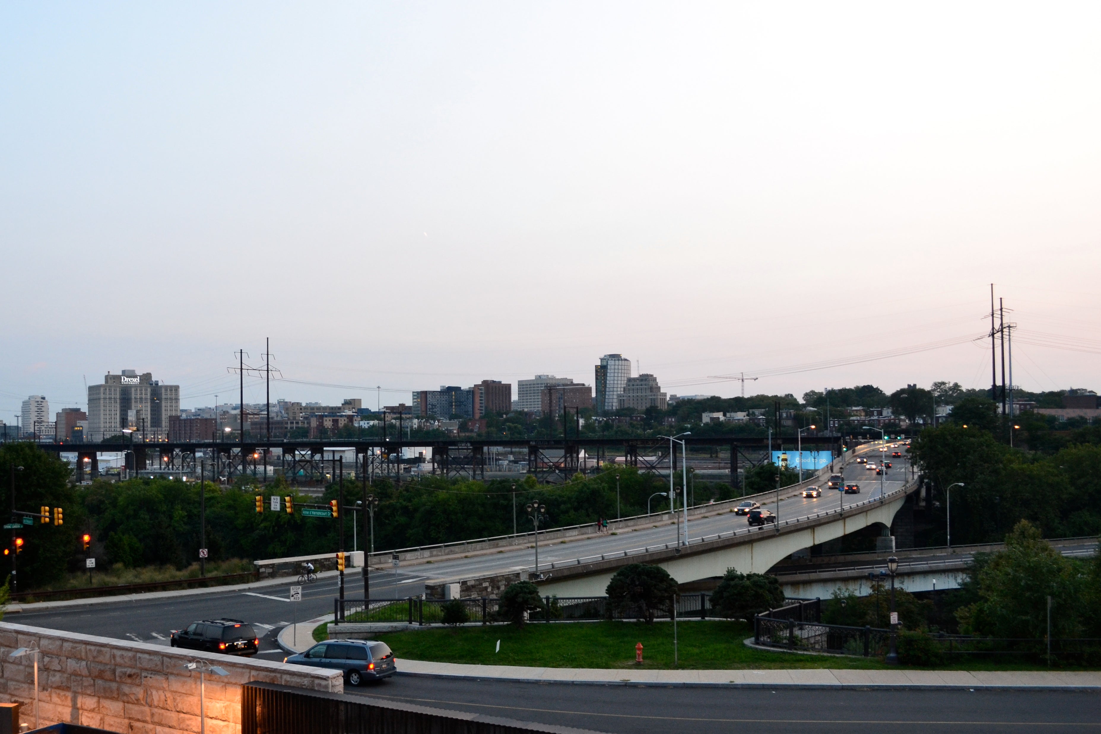 Spring Garden over the Schuylkill River and MLK Drive