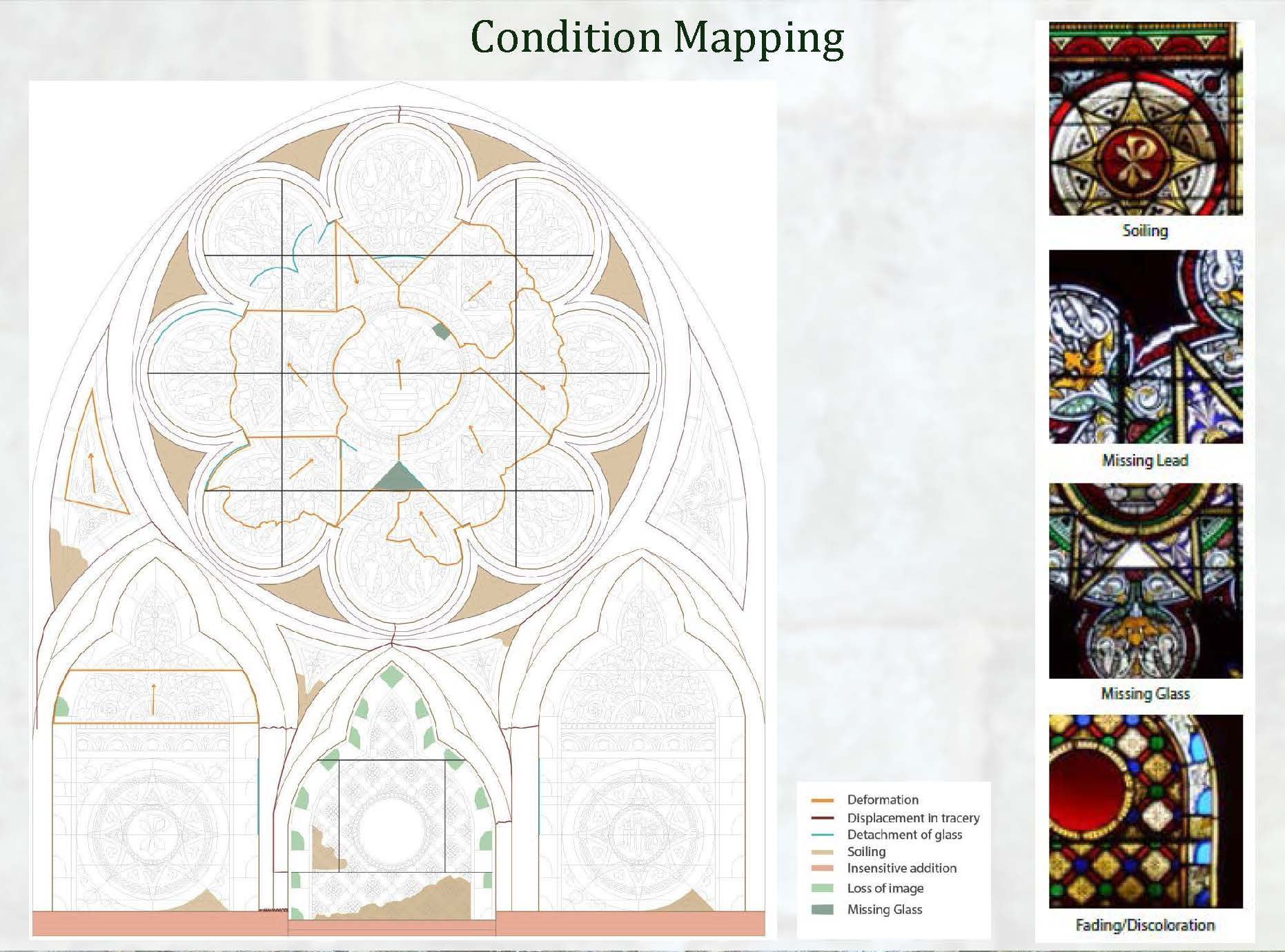 Stained Glass conditions, 19th Street Baptist Church | PennDesign, Graduate Program in Historic Preservation