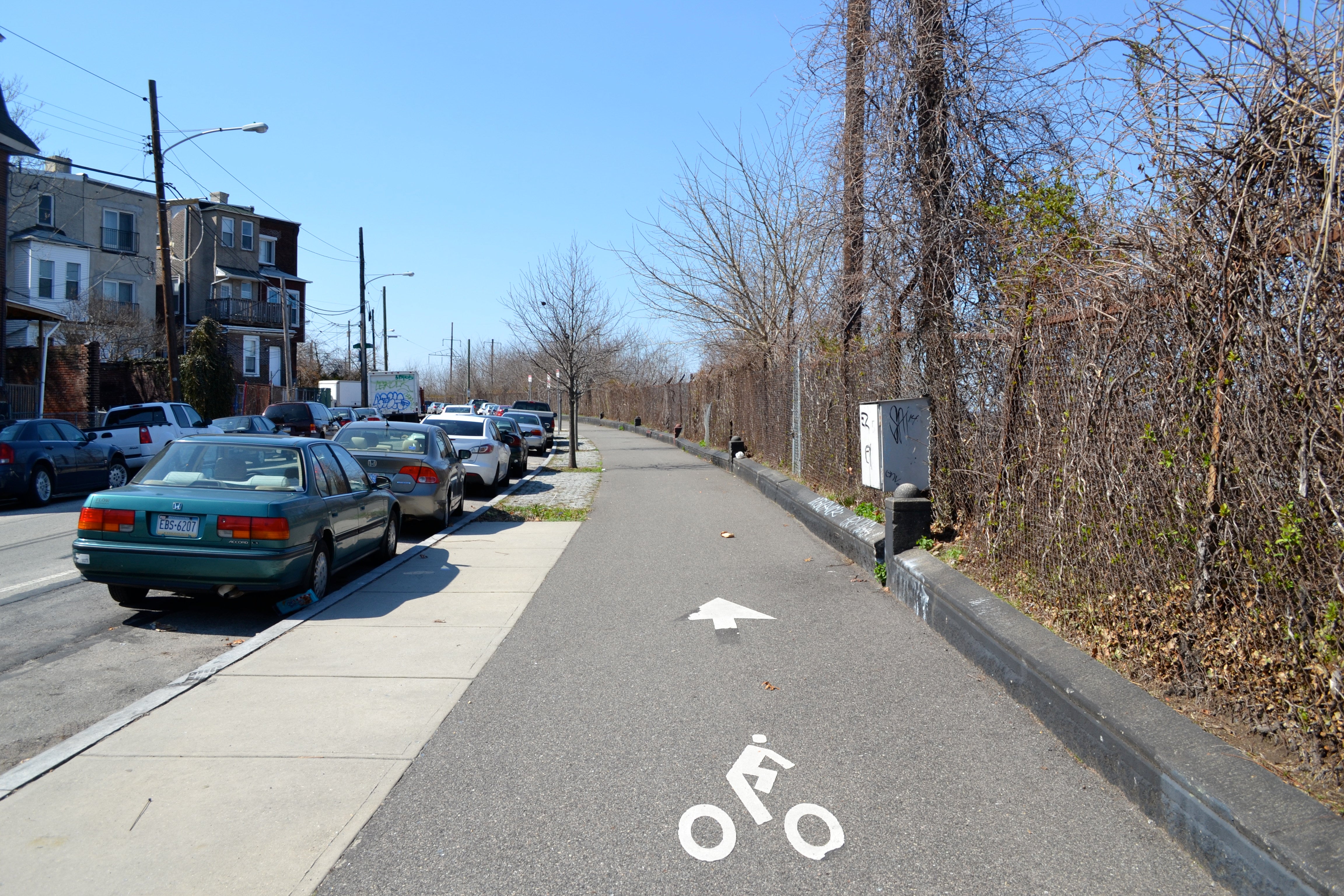 The City did pave the sidewalk from 31st and Spring Garden streets to 34th Street and Mantua Ave, but they stopped paving there