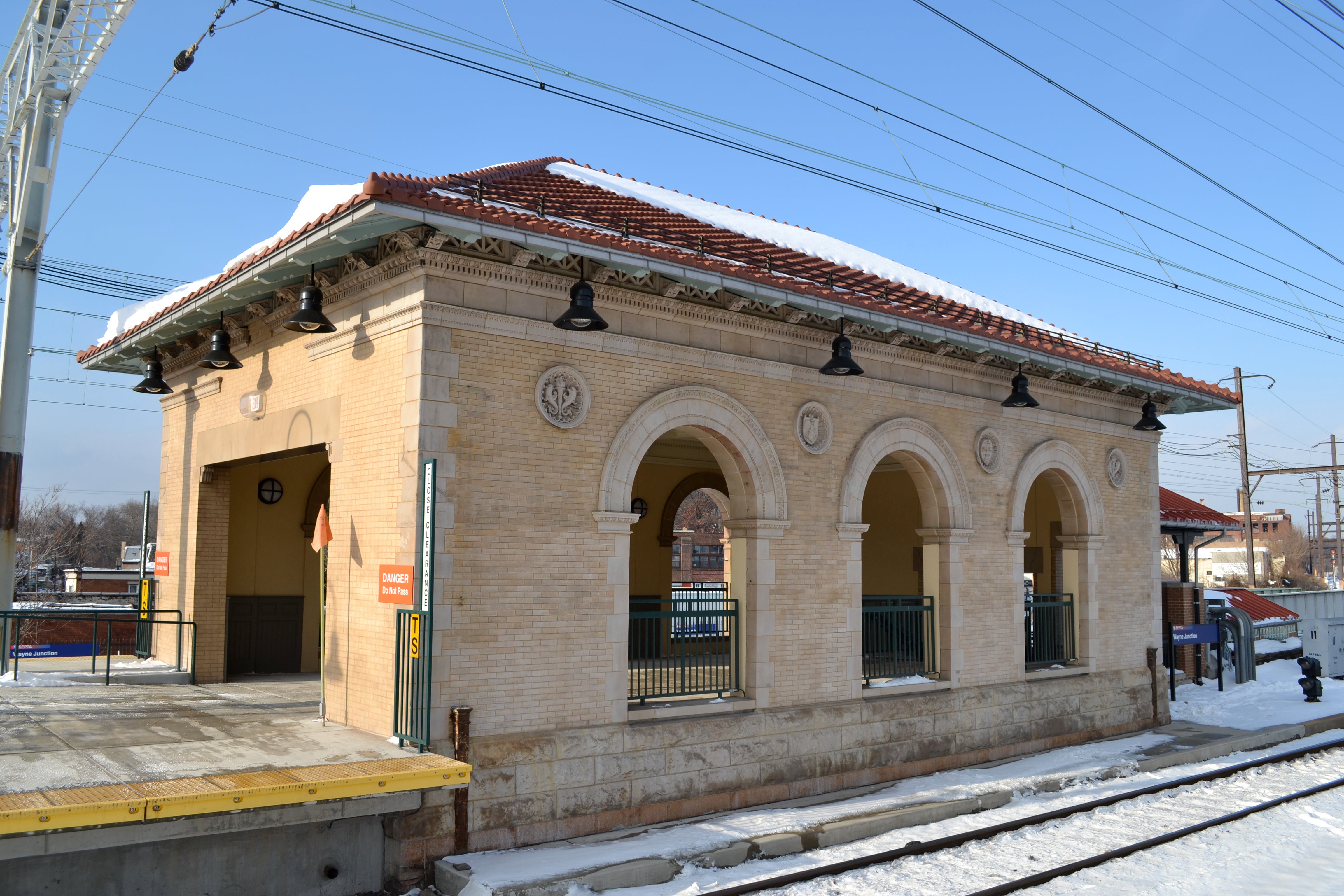 The contractor was able to reuse much of the original decorative elements on the exterior walls