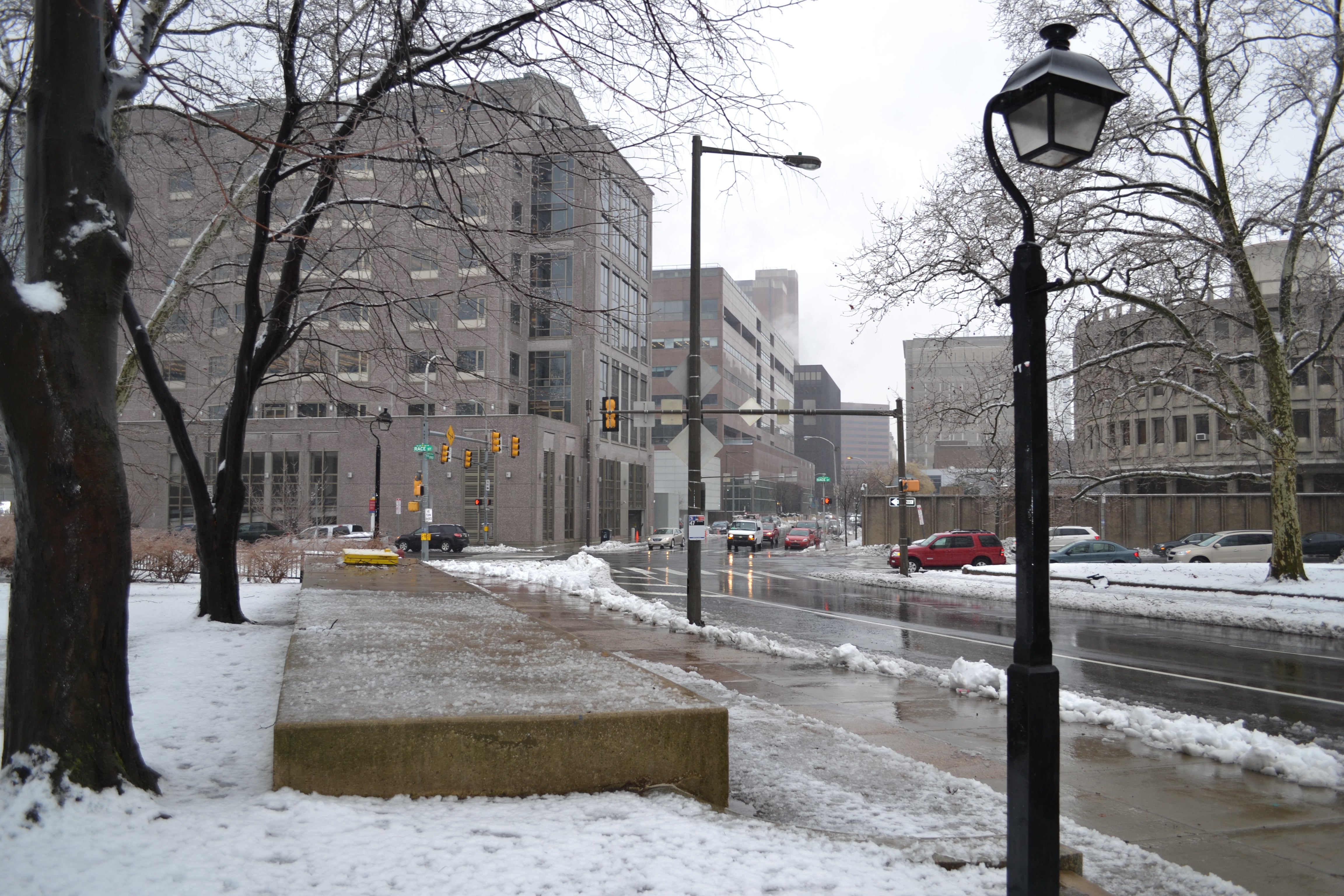 The former station entrance at 7th and Race Streets